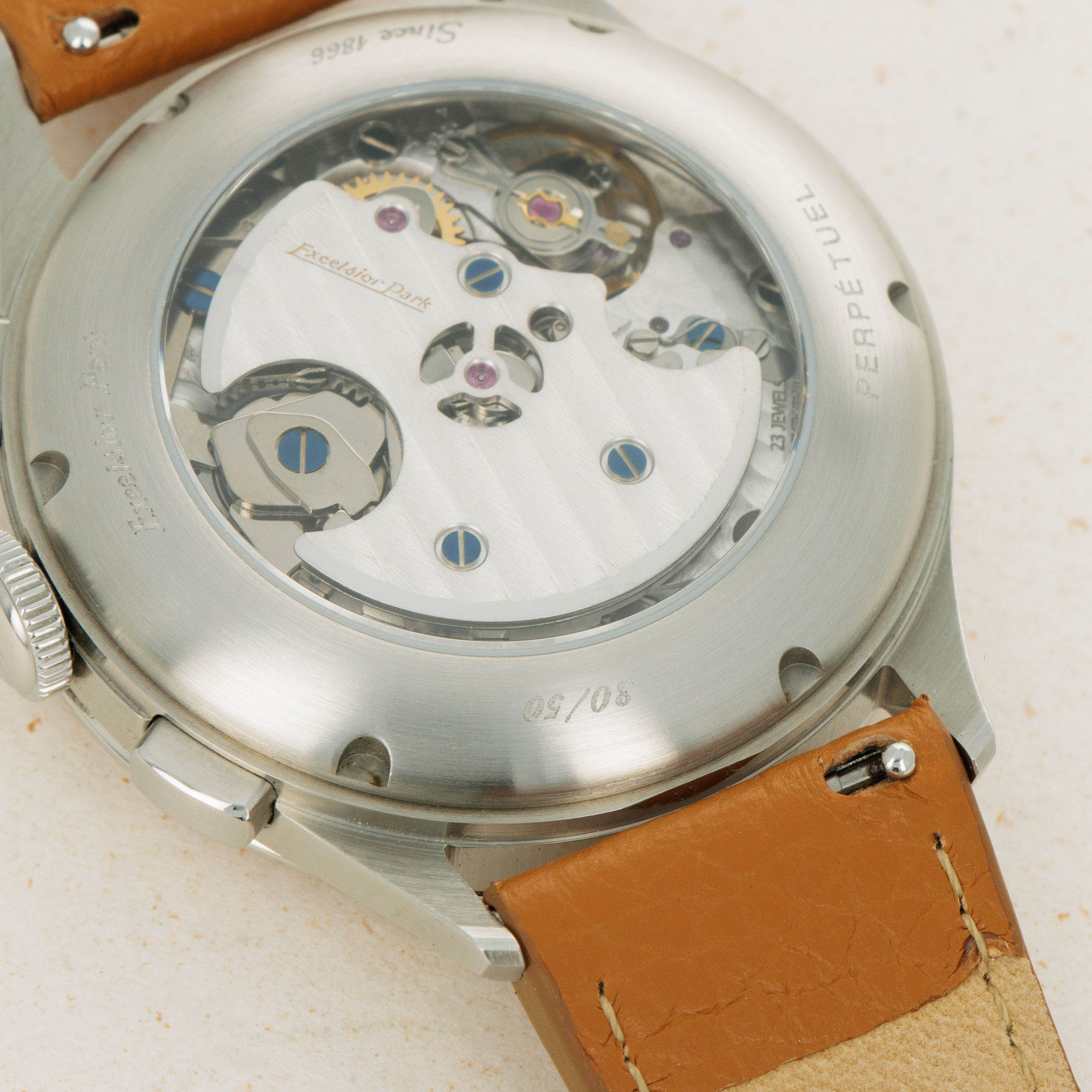 Excelsior Park x Perpetuel Salmon Dial Chronograph EP95004