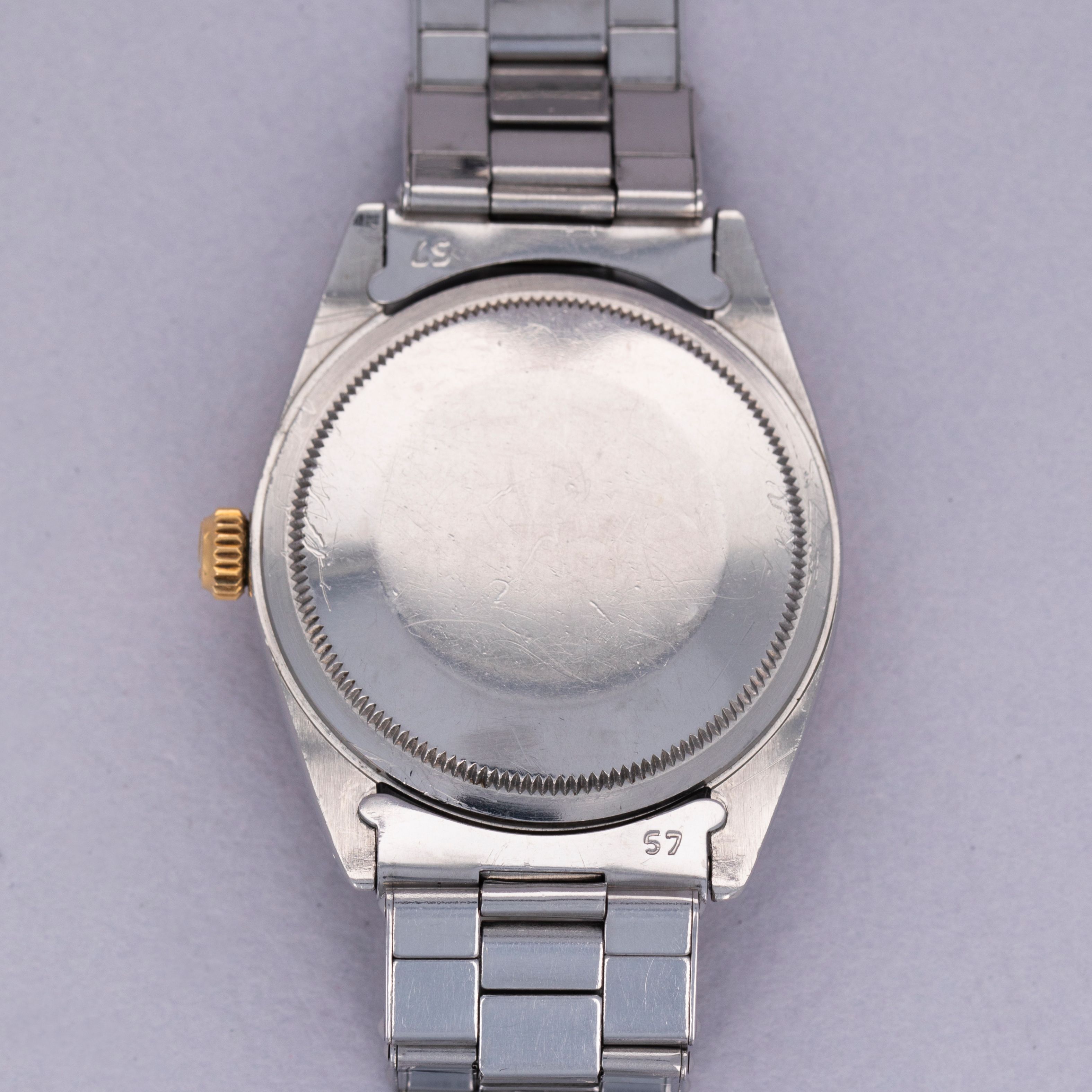 Rolex Oyster Perpetual Zephyr 1008 Black Gilt Dial 18k Bezel Box