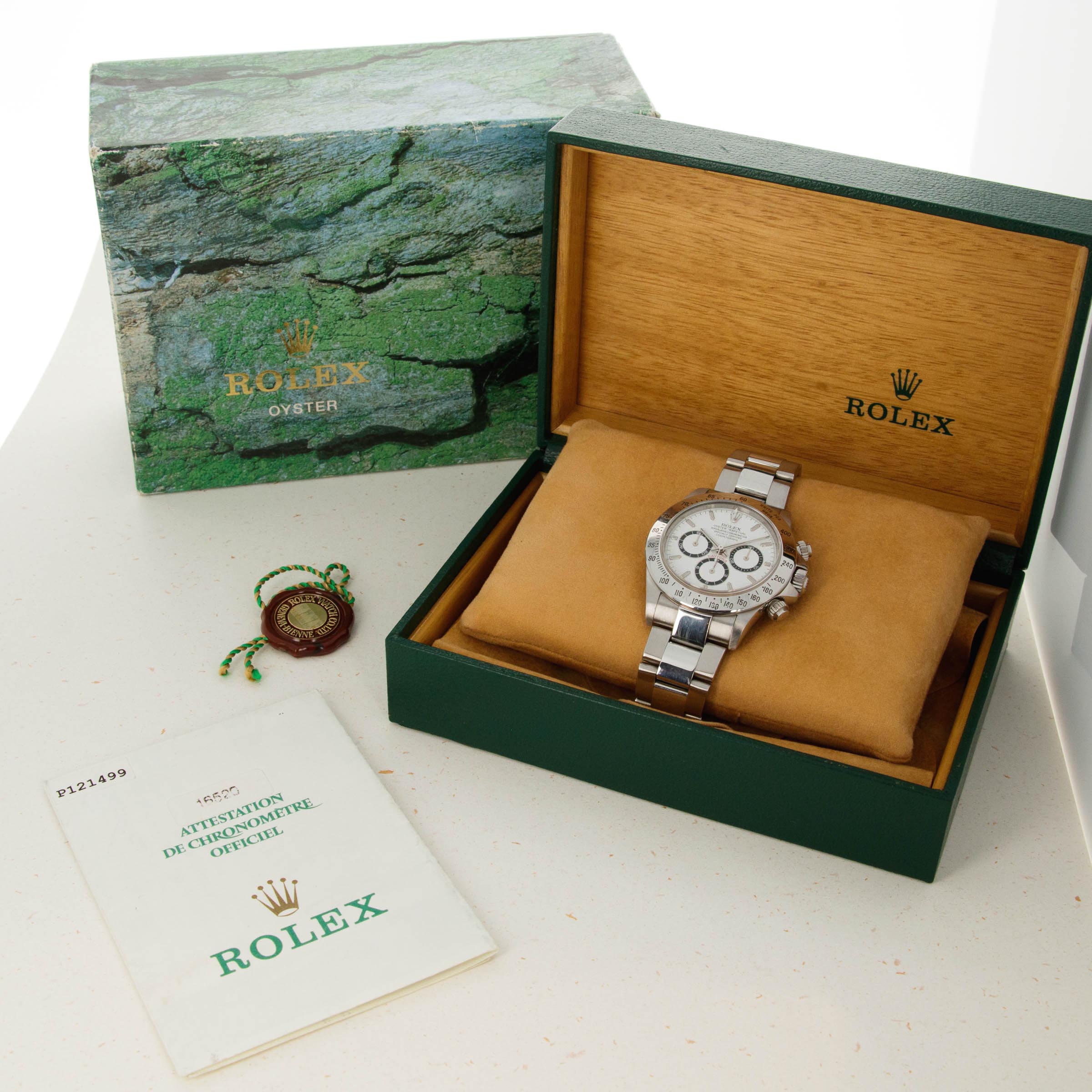Rolex Zenith Daytona 16520 P Serial Box & Papers | Auctions