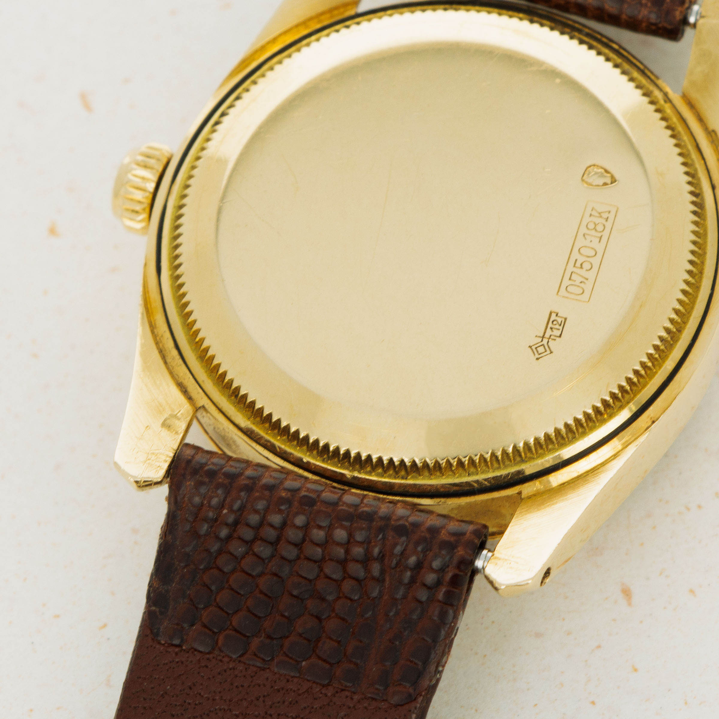 Rolex Oyster Perpetual 6593 Bombe Lugs Diamond Dial Retailed by