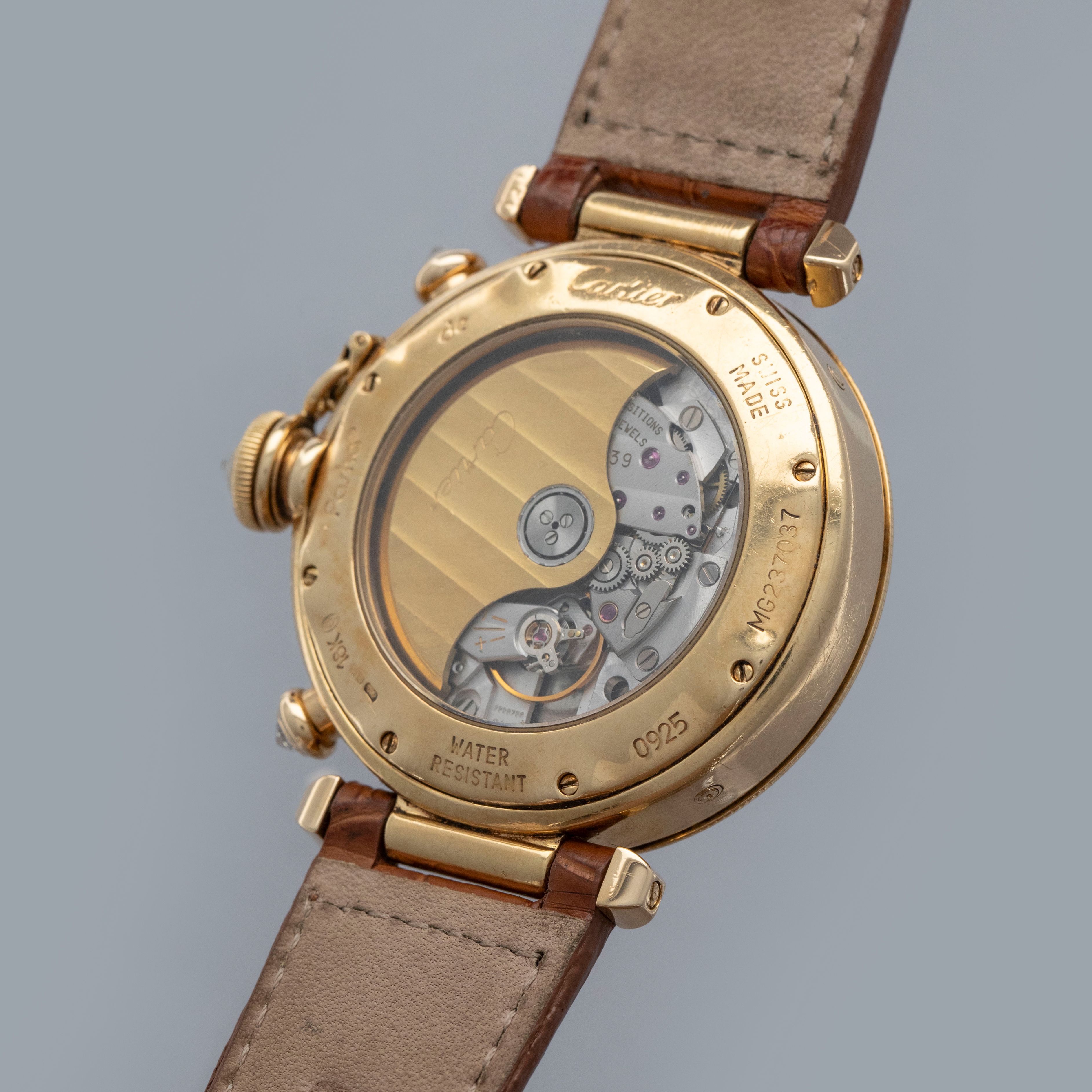 Cartier Pasha de Cartier Triple Timezone Moonphase Date Diamond