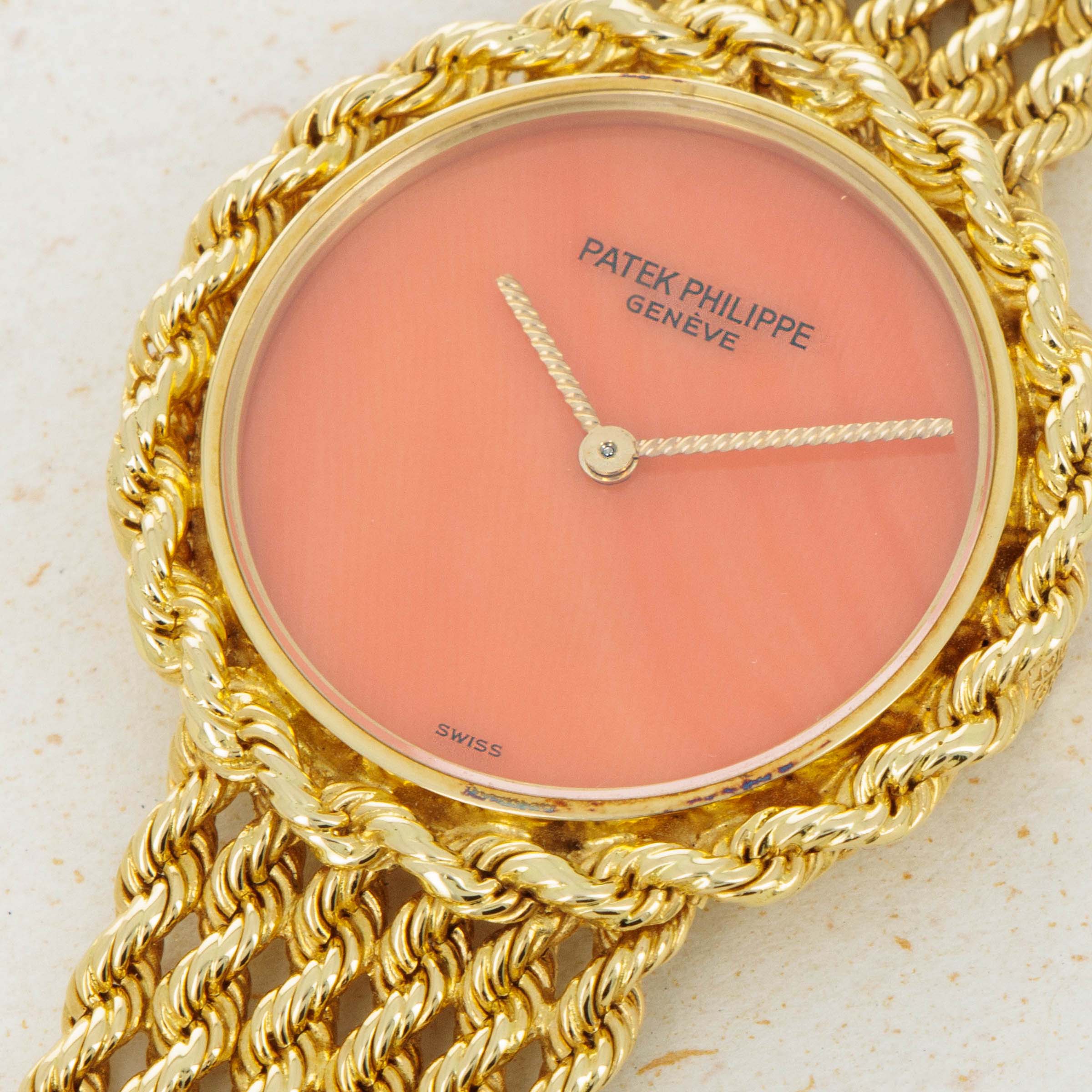 Patek Philippe Ladies Coral Dial on Bracelet 4282-1 | Auctions