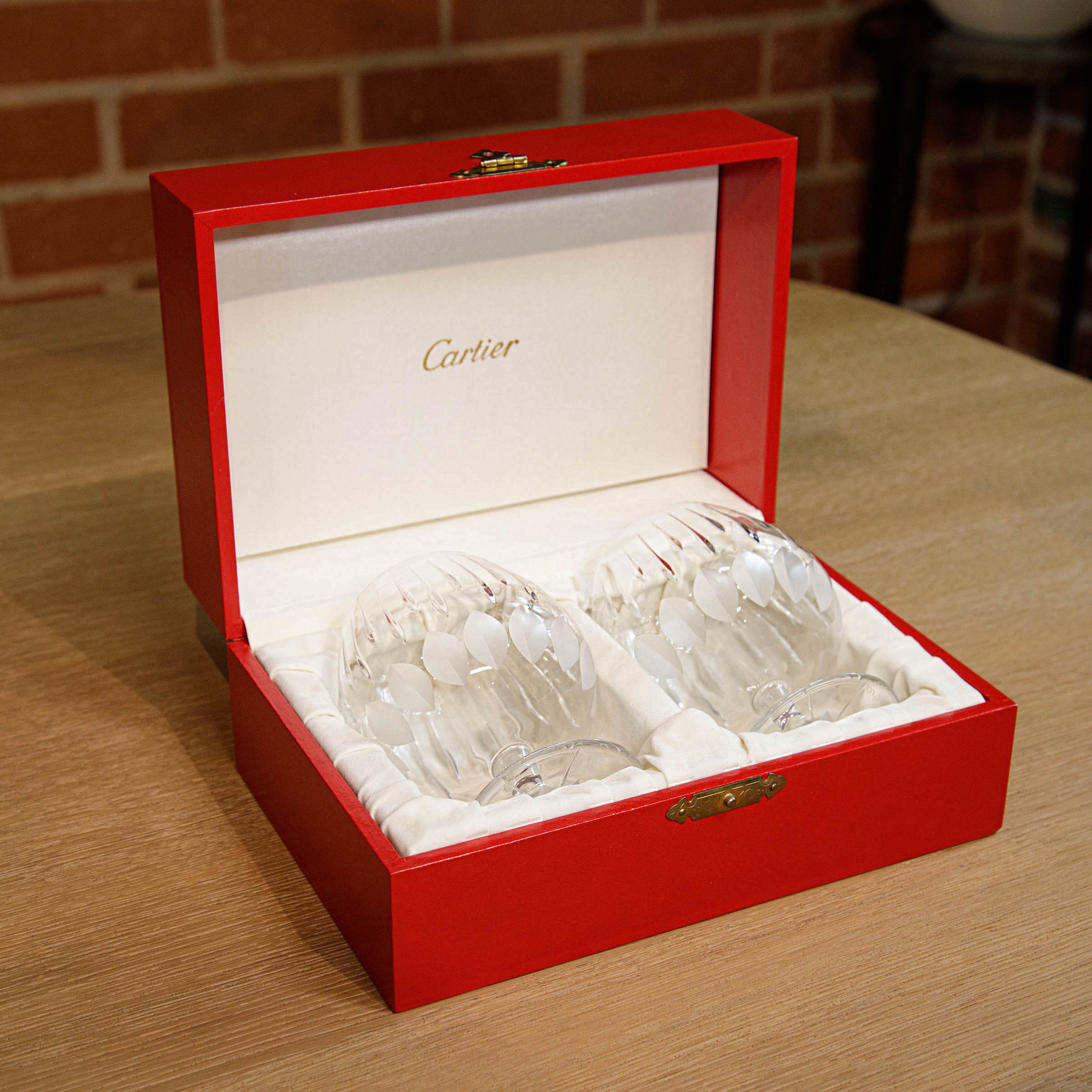 Set of Two Crystal Goblets