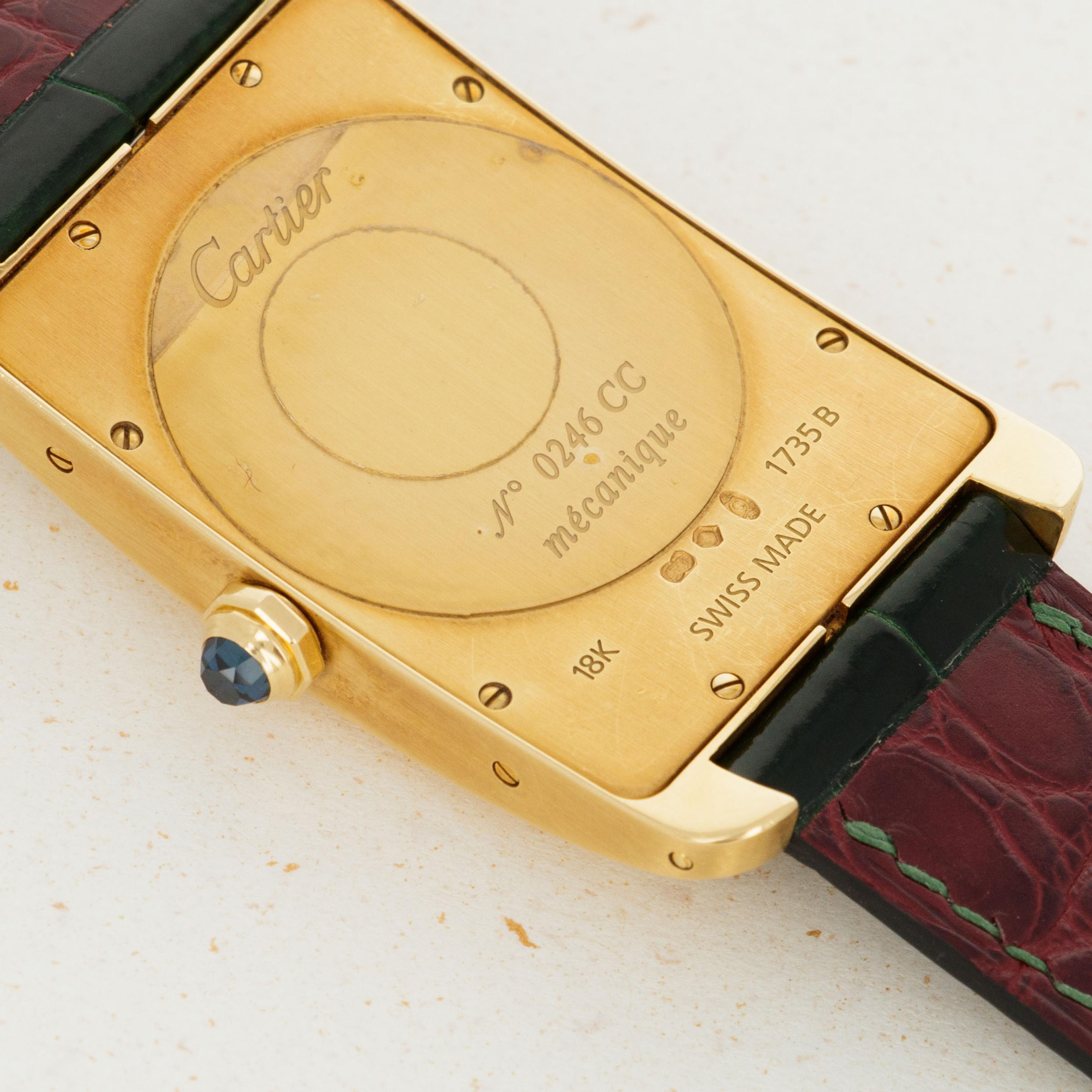 Cartier Tank Louis RARE 1960 Paris 18k Gold Folding Clasp for