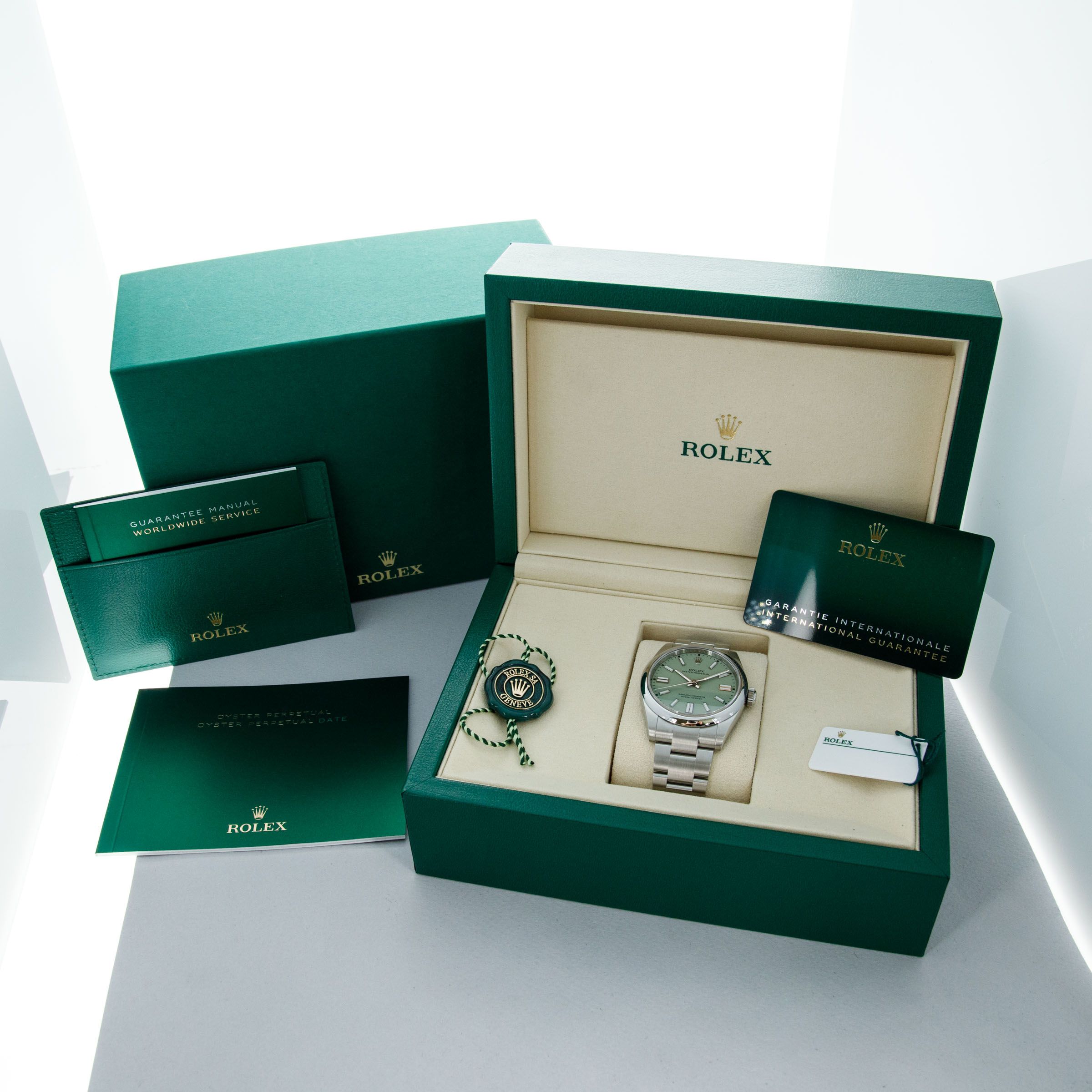 Rolex Oyster Perpetual 41 134300 Pistachio-Green Dial | Auctions