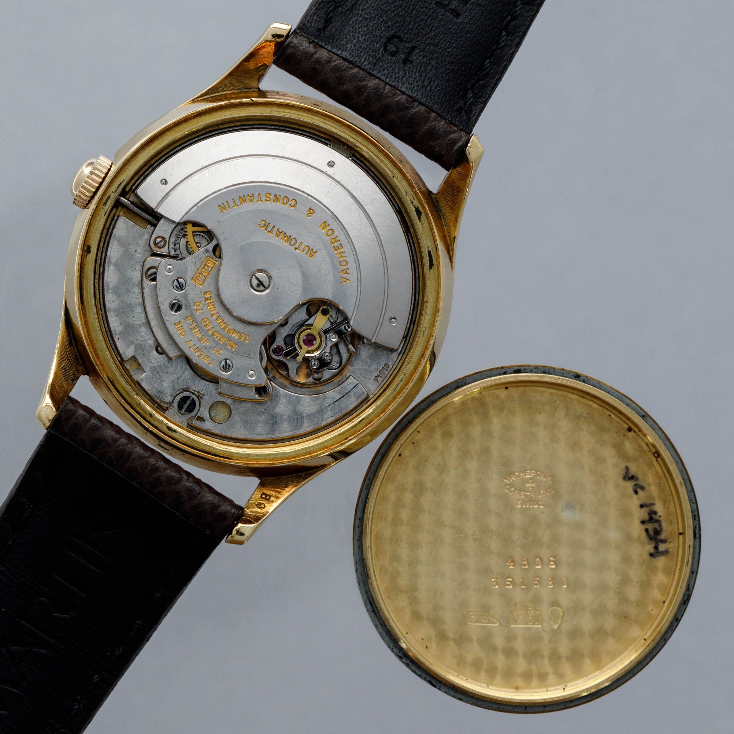 Vacheron Constantin Automatic 4906 18k YG Retailed by Turler