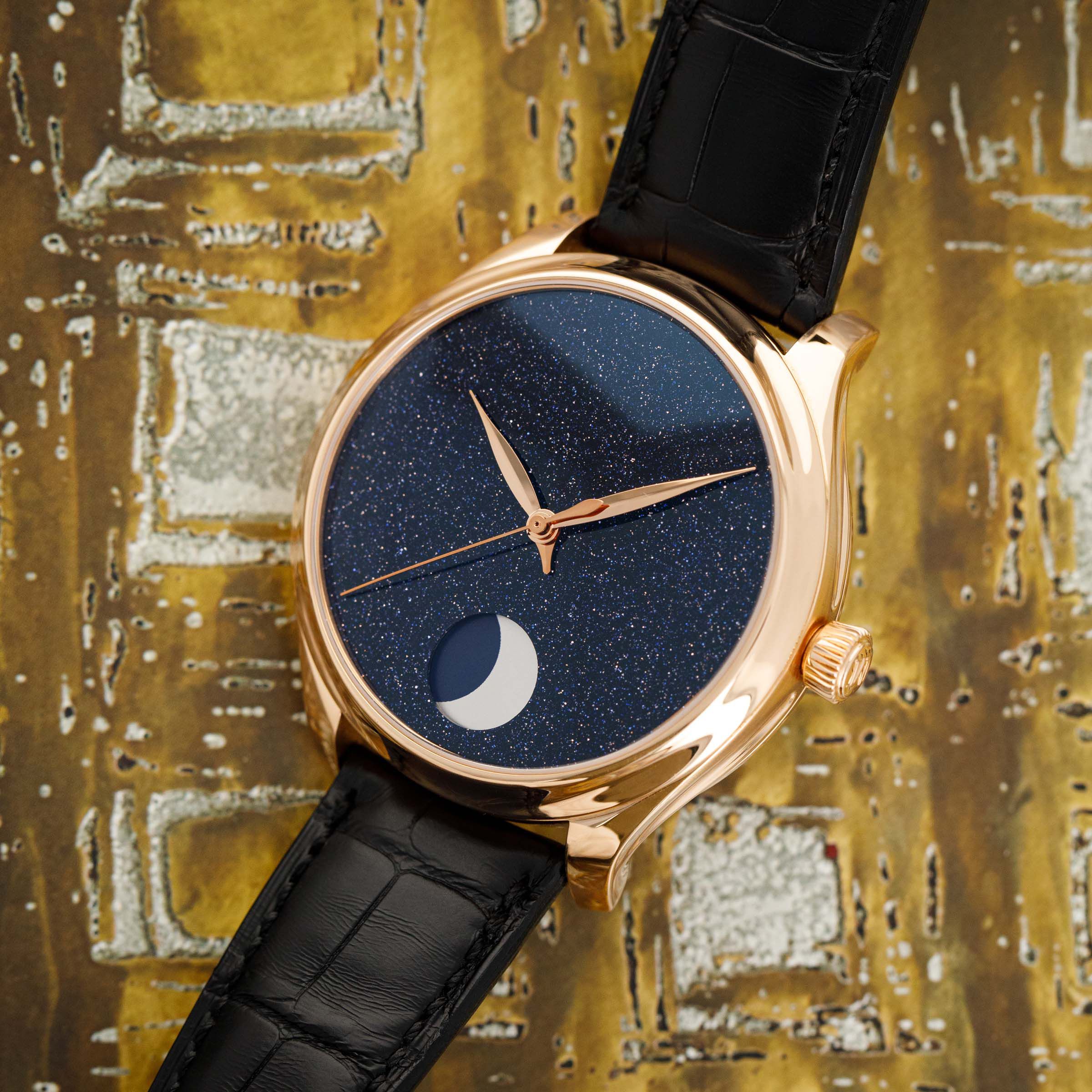 H. Moser & Cie. Endeavour Perpetual Moon 1801-0402 Aventurine Dial
