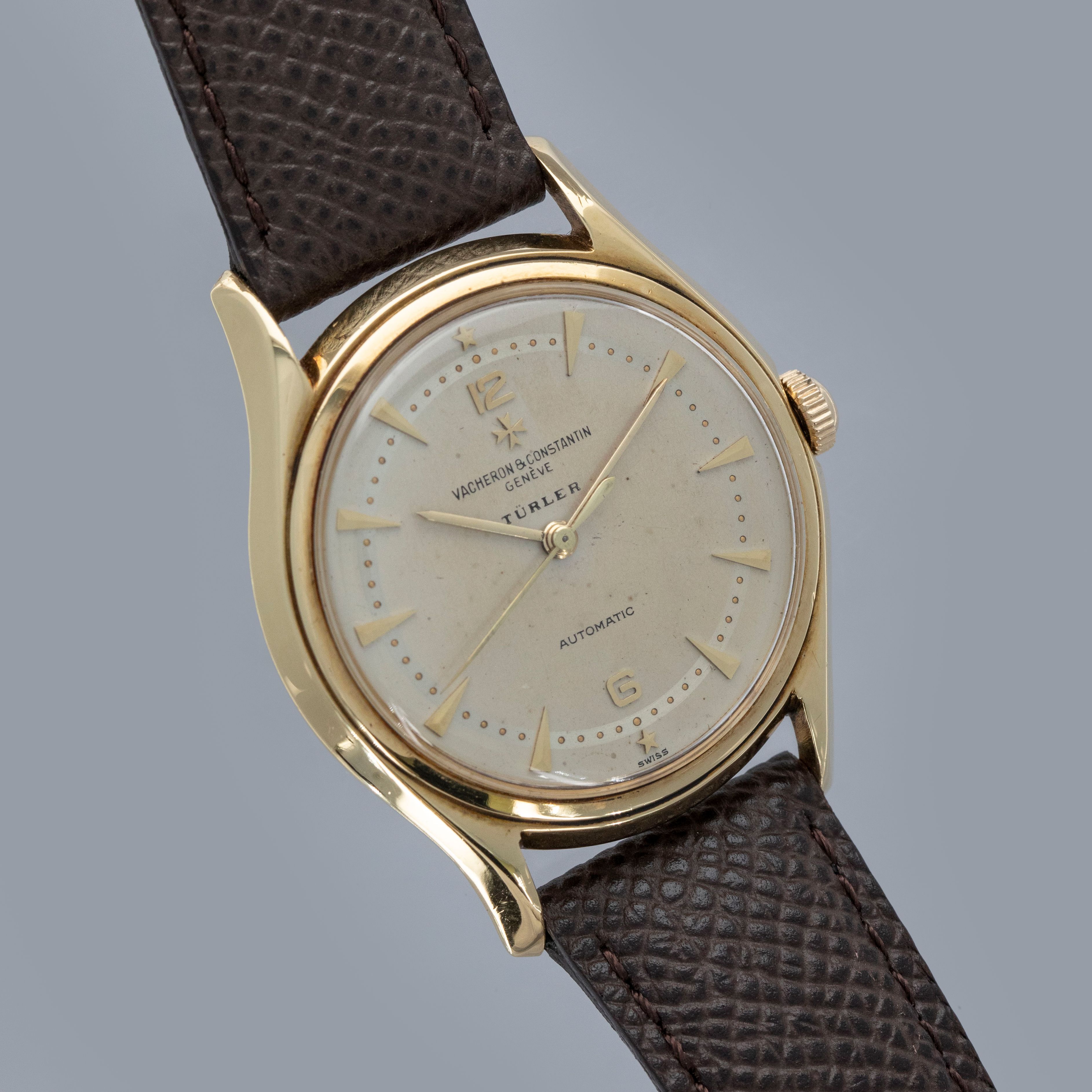Vacheron Constantin Automatic 4906 18k YG Retailed by Turler