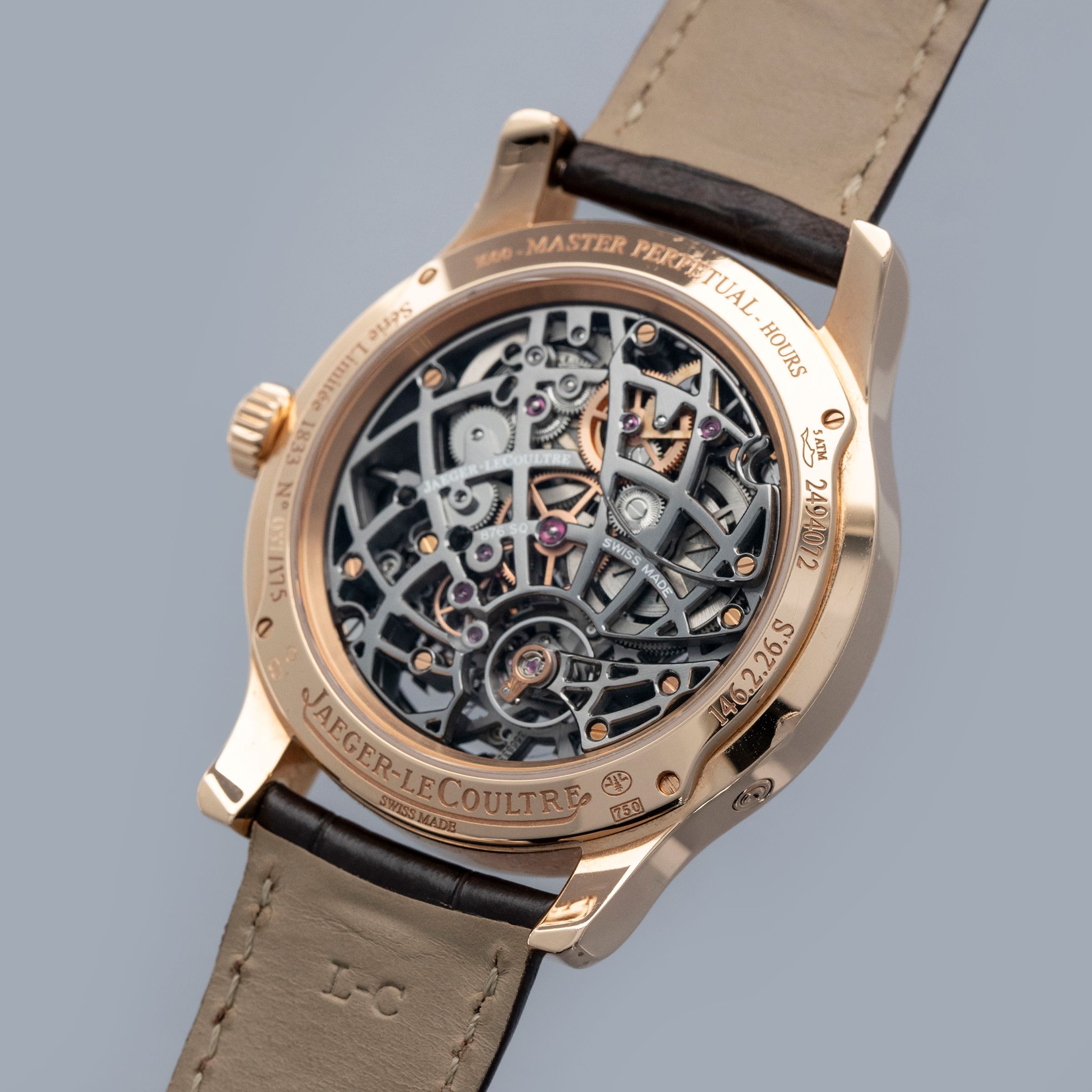 Jaeger LeCoultre Master Control Eight Day Perpetual Skeleton 146.2