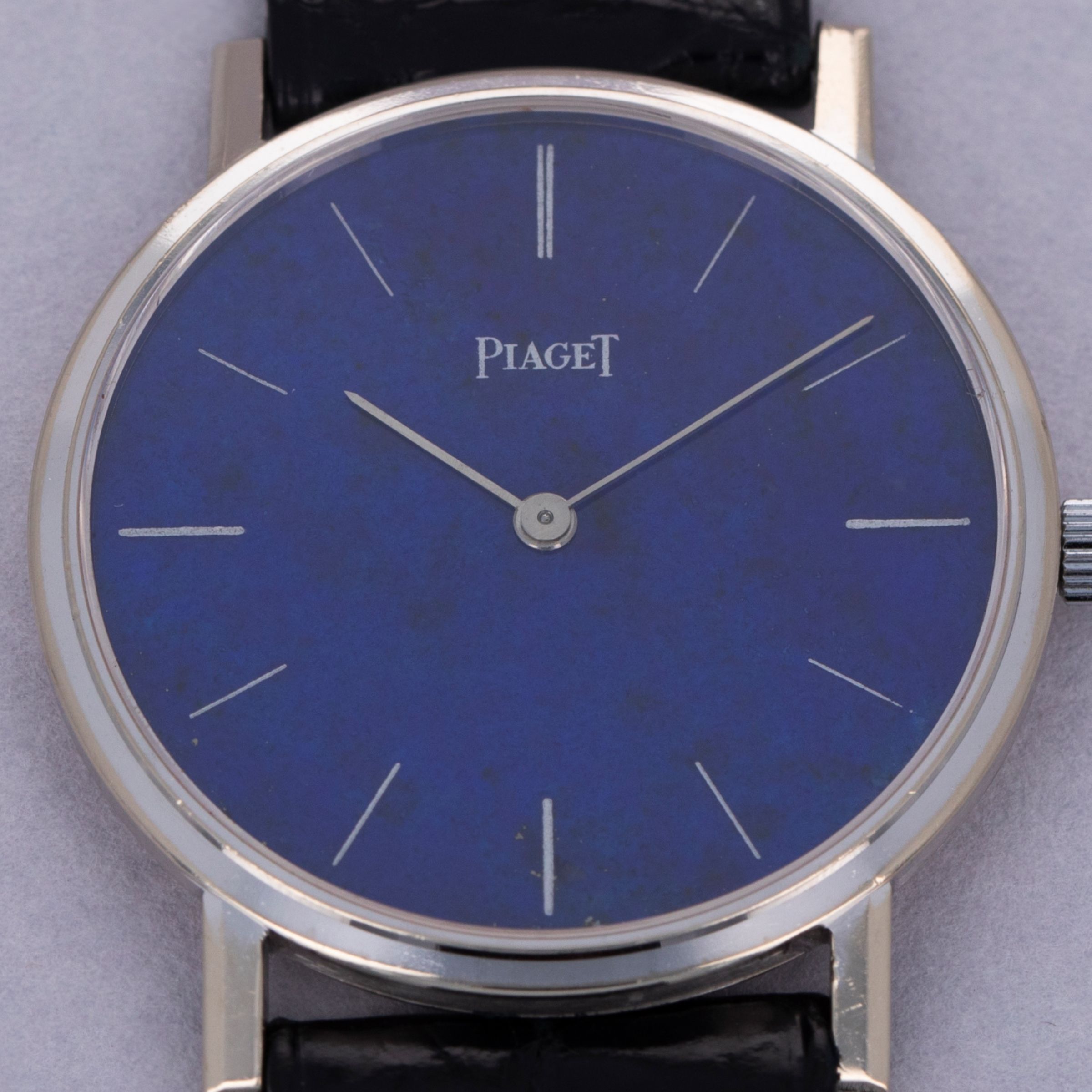 Piaget Manual-Wind 9003 Lapis Lazuli Dial 18k WG | Auctions