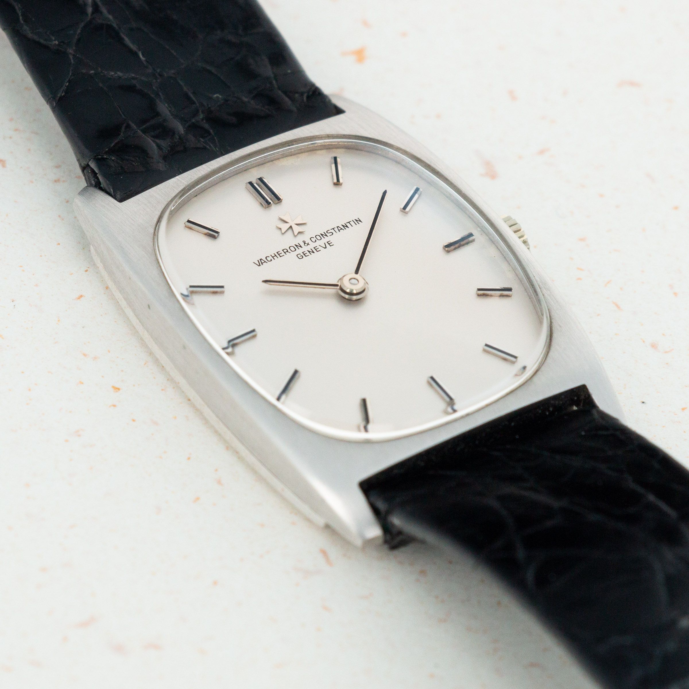 Vacheron Constantin 18k White Gold Tonneau Mechanical Wind Ref