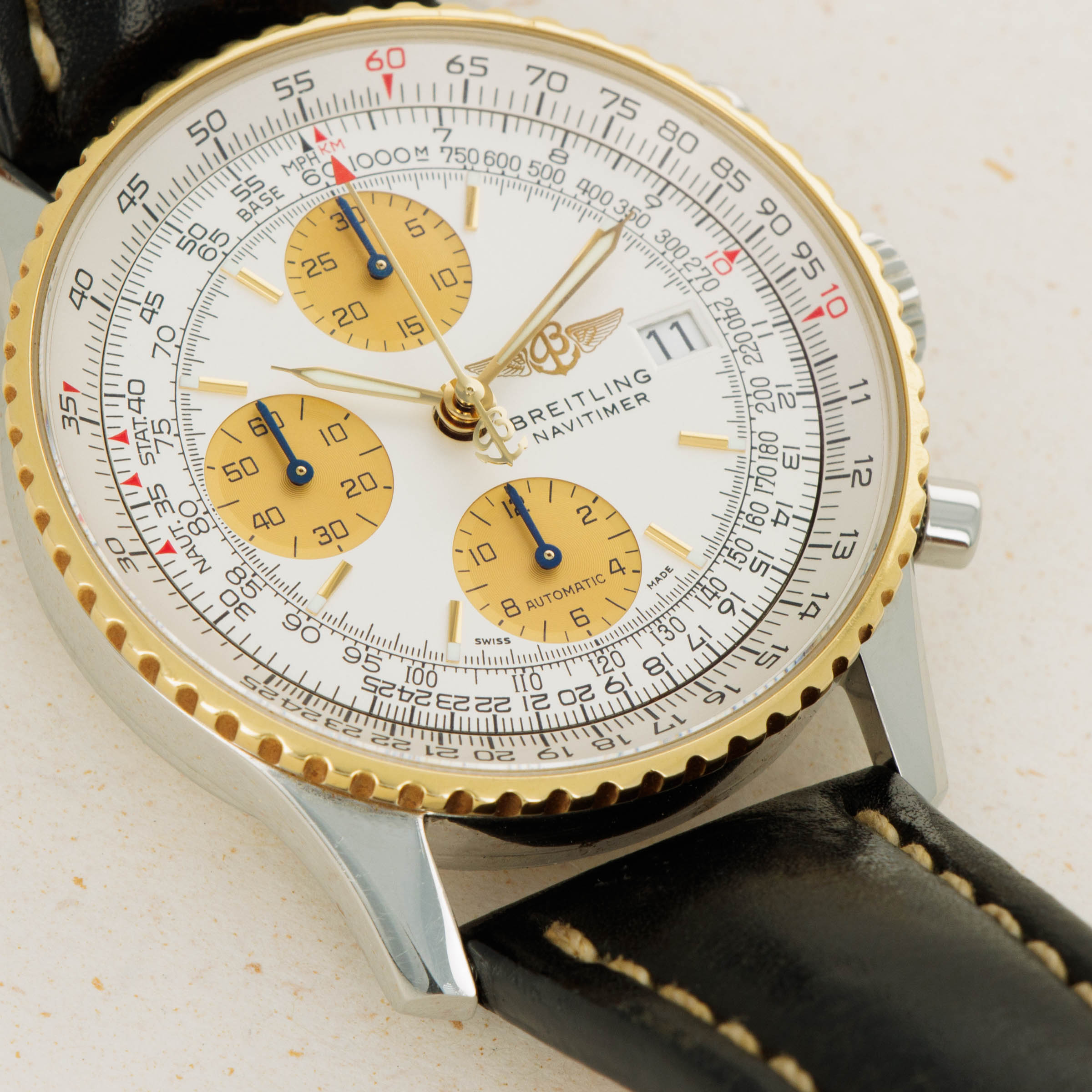 Breitling navitimer two tone best sale