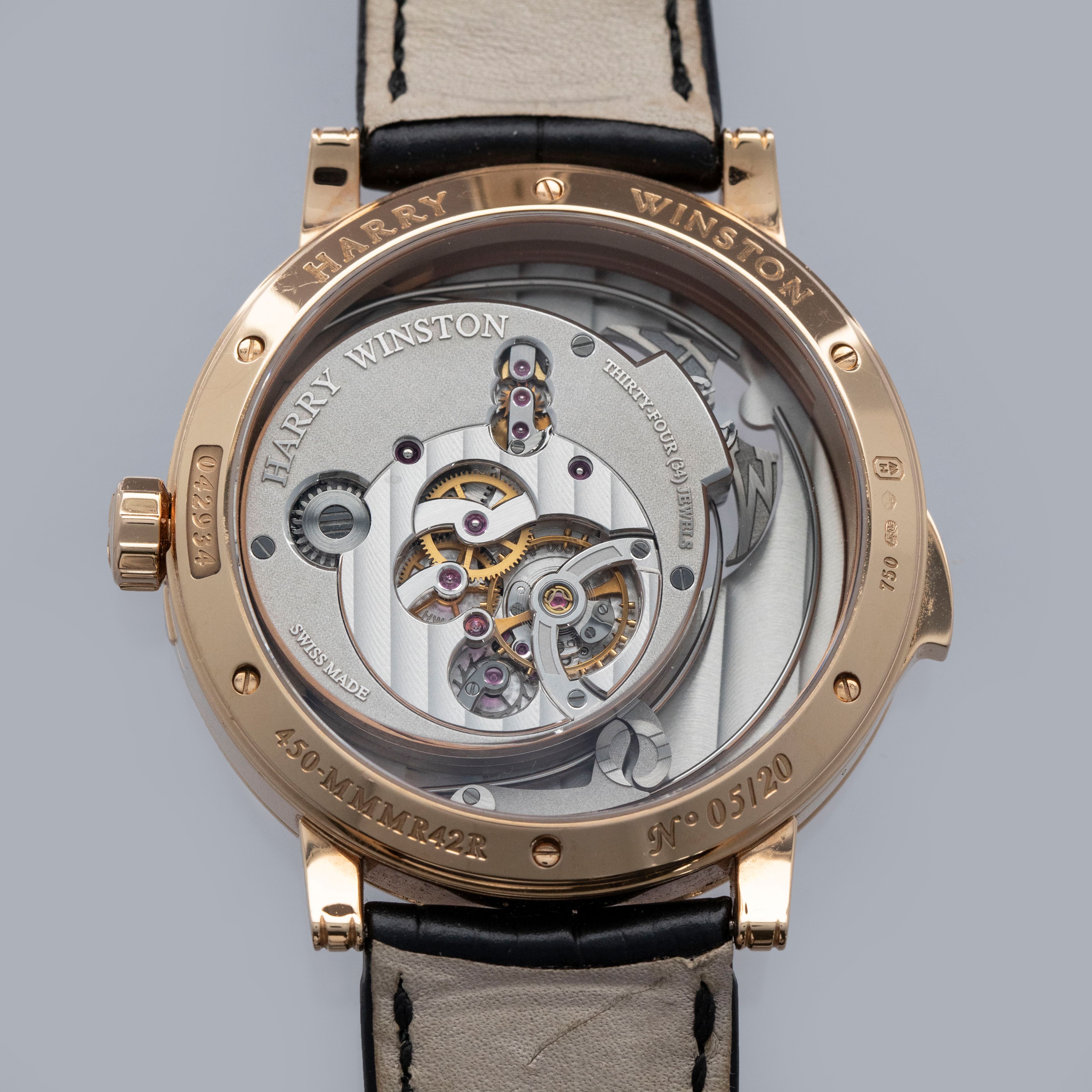 Harry Winston Midnight Minute Repeater 450-MMMR42R 18k RG