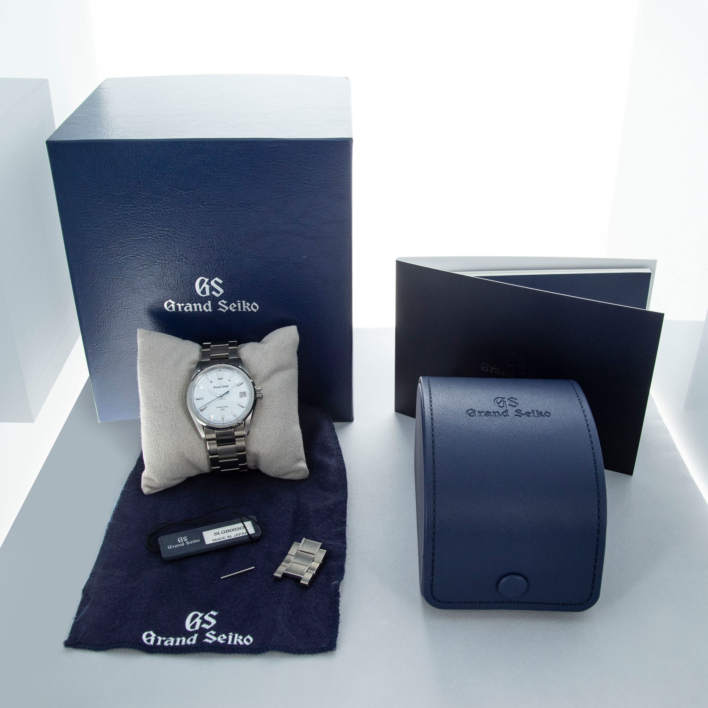 GRAND SEIKO ブレスレット（要修理品）D3C8-B.F 19mm Grand Seiko Spring Drive UFA SLGB003G Ice Forest Dial | Auctions