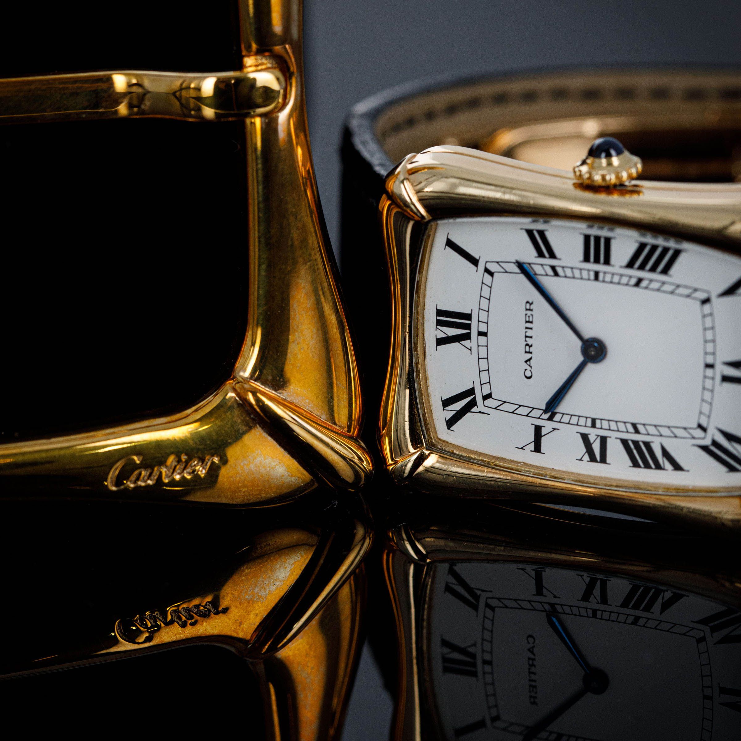 Cartier Bamboo Coussin 78102 18k YG Retailed by Cartier NY