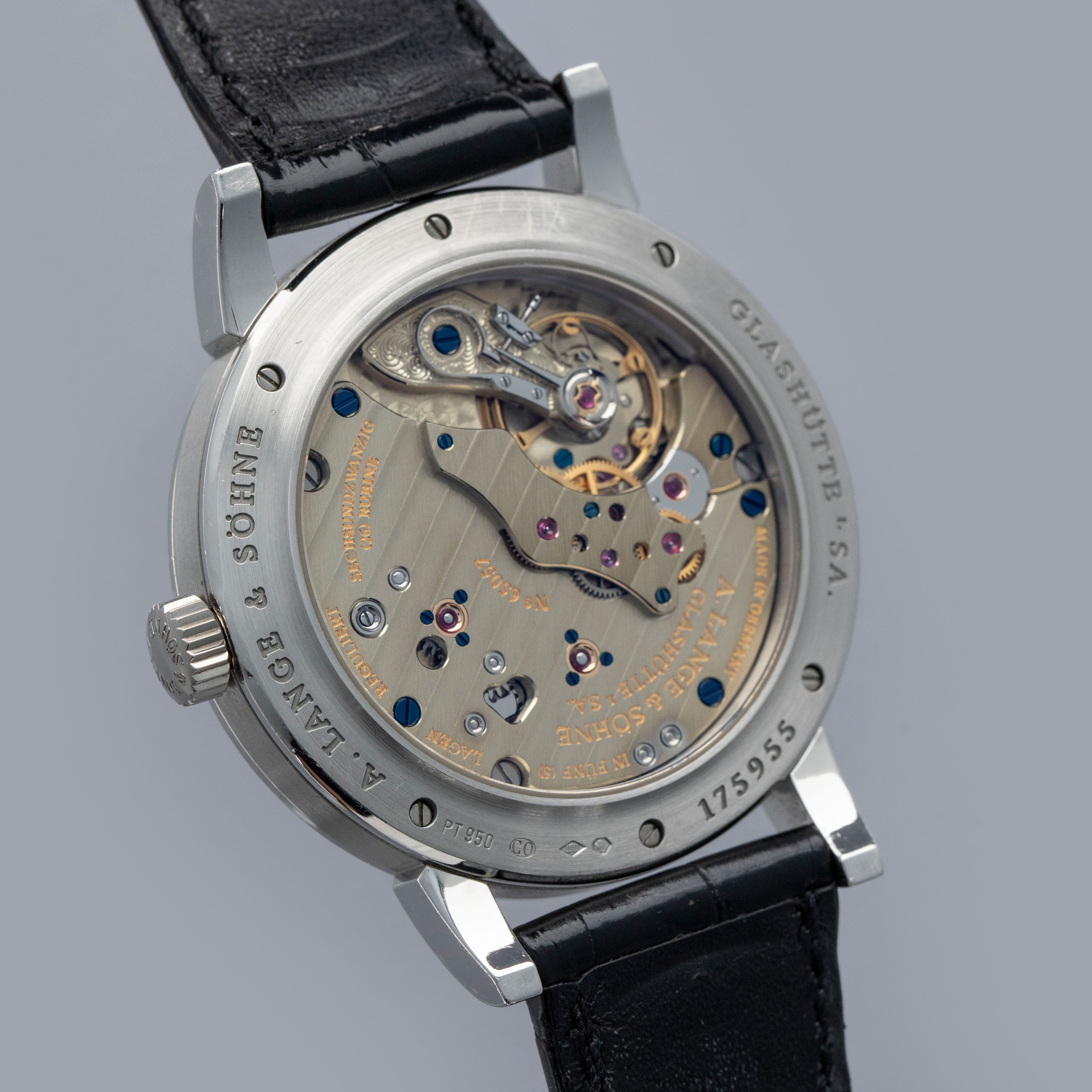 A. Lange & Sohne Richard Lange 232.025 Platinum | Auctions | Loupe