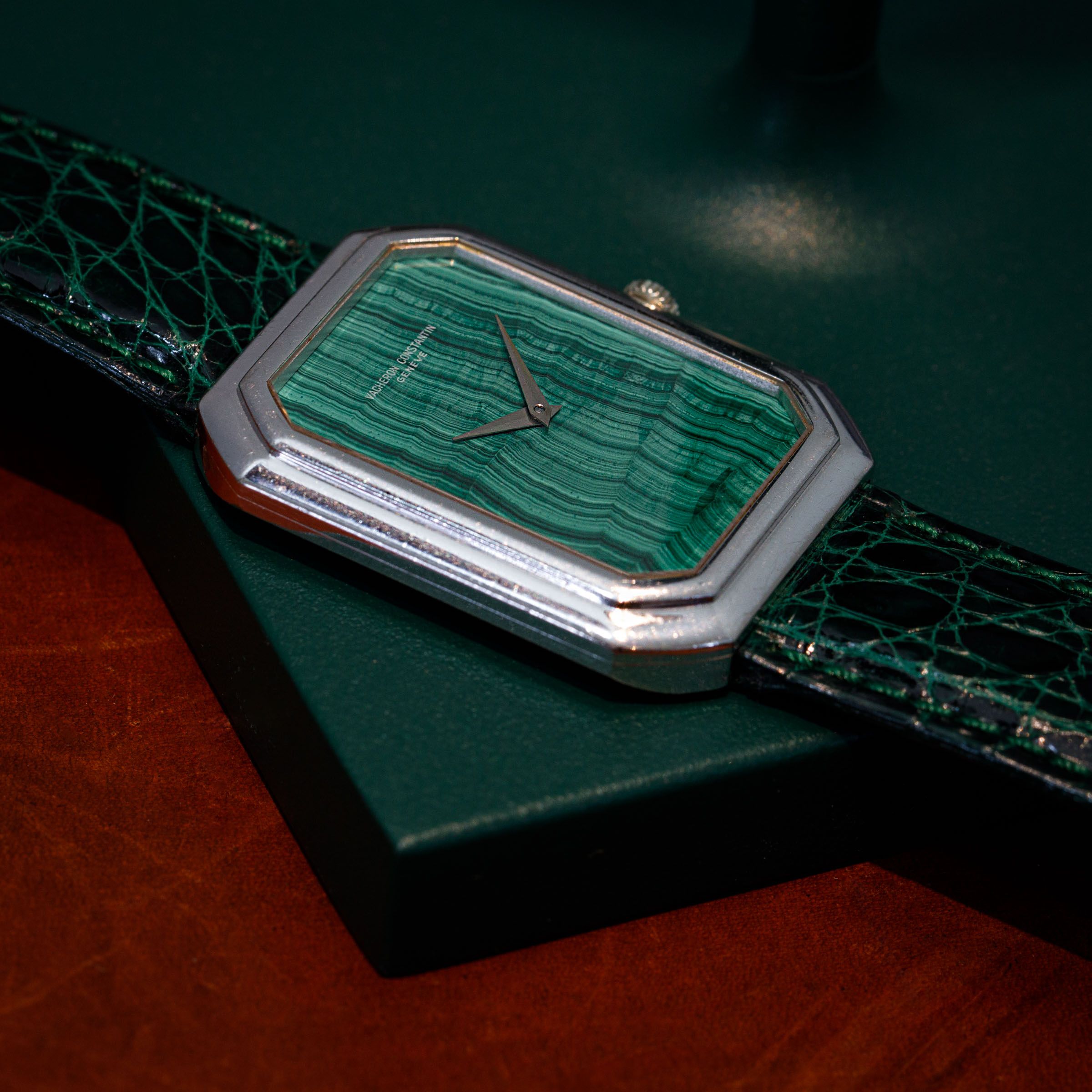Vacheron Constantin Jumbo Rectangular Manual Wind 2077 Malachite