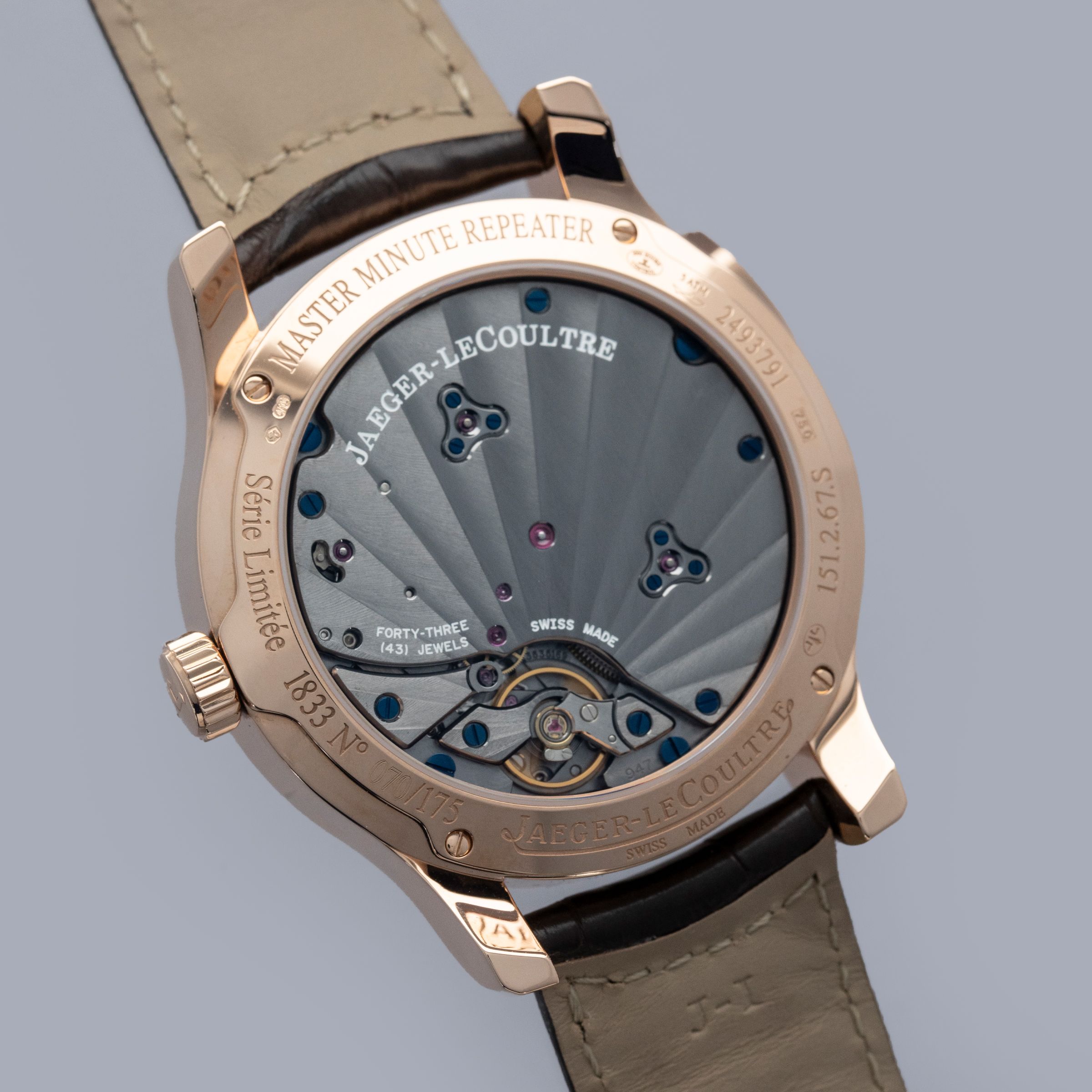 Jaeger LeCoultre Master Minute Repeater Q1642450 18k RG | Auctions