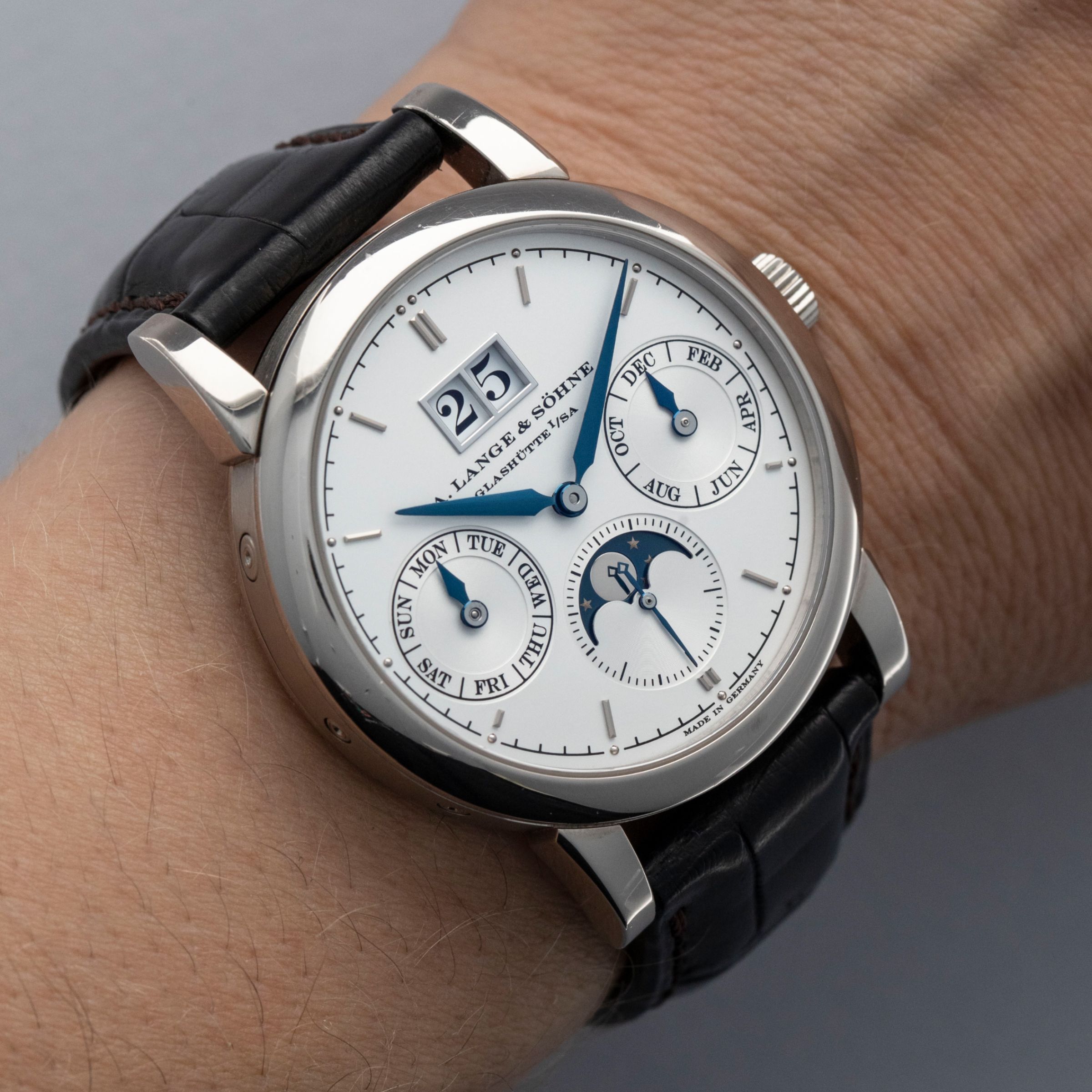 A. Lange & Sohne Saxonia Annual Calendar 330.026 18k WG | Auctions