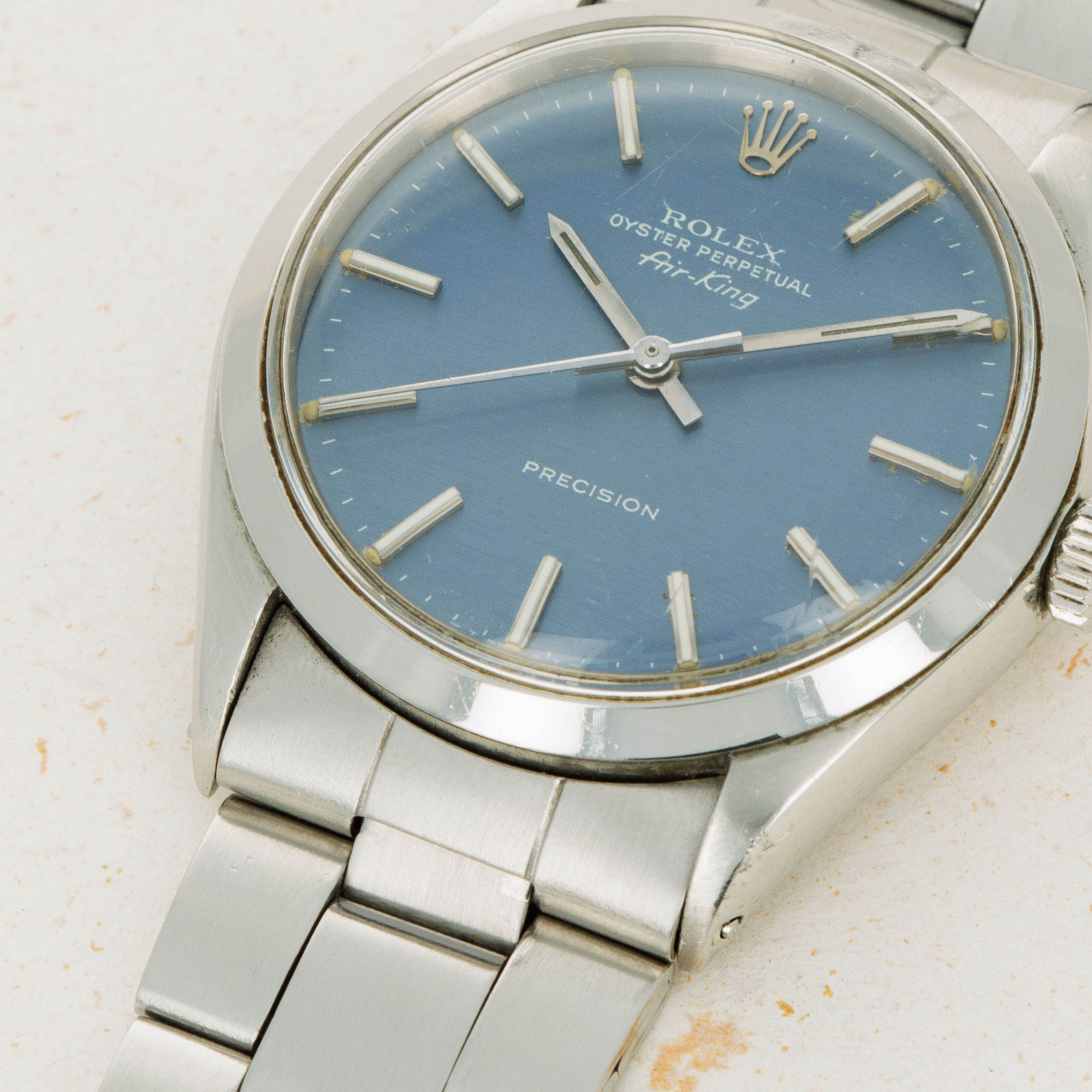 Rolex air king 5500 blue outlet dial