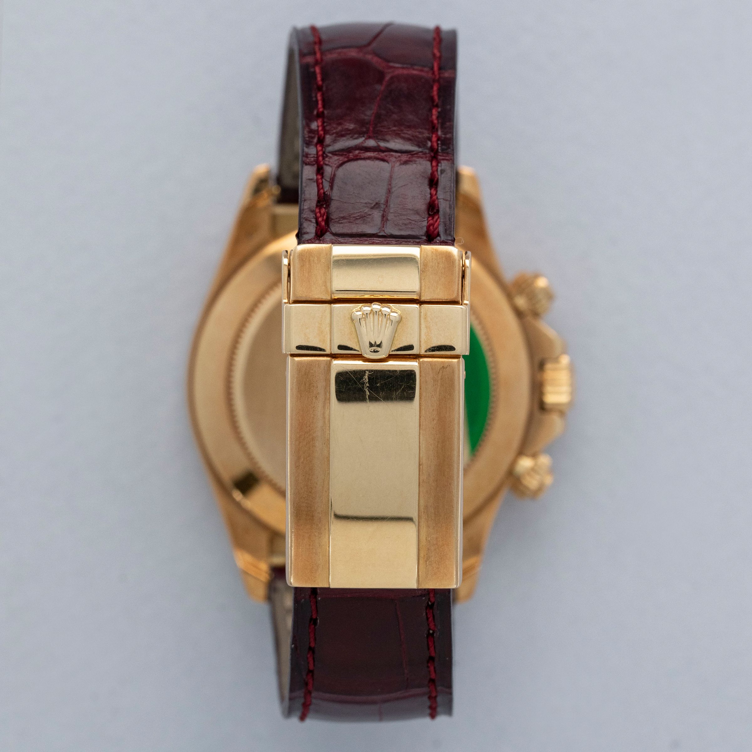 Rolex Cosmograph Daytona 16518 Pave Diamond Dial Ruby Indexes 18k