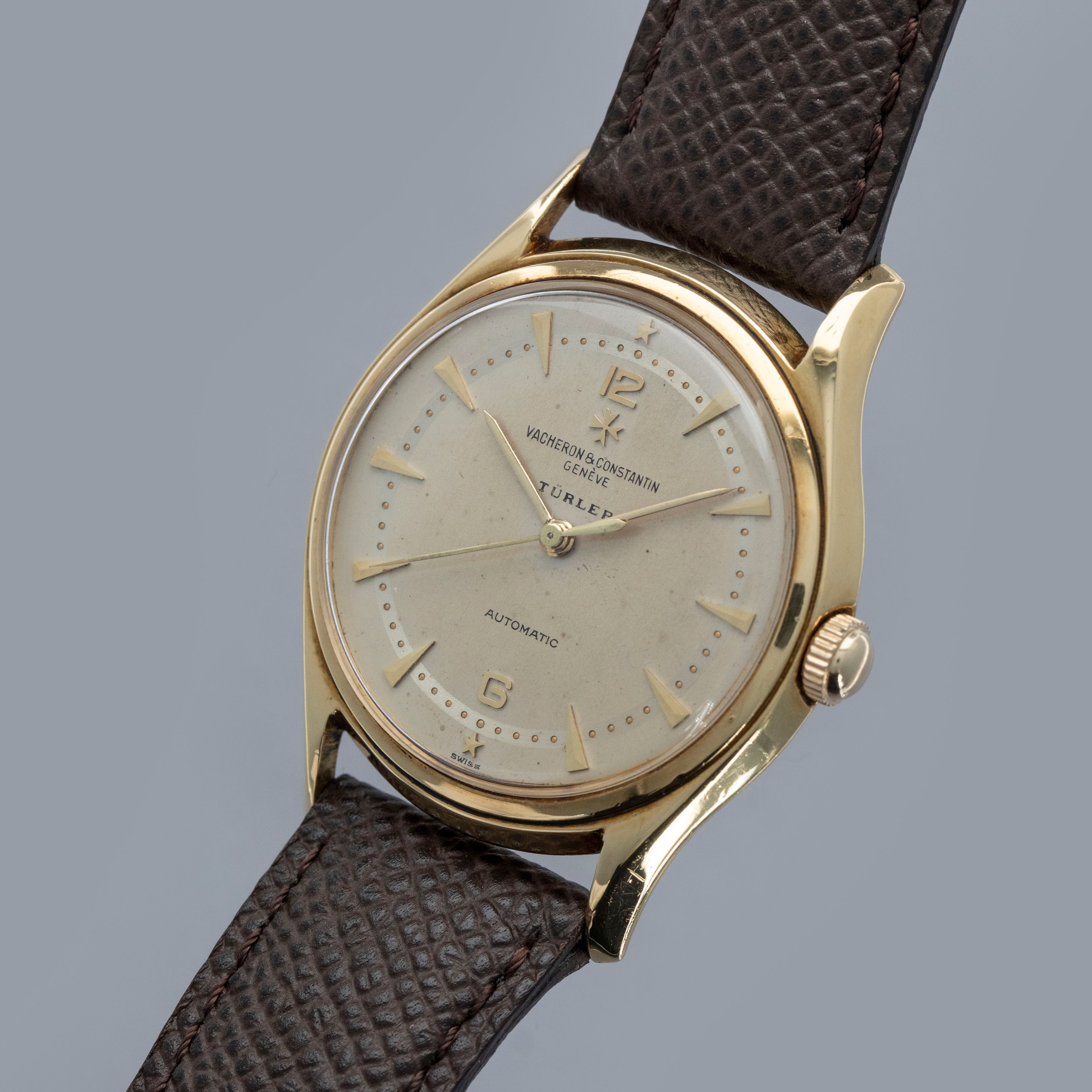 Vacheron Constantin Automatic 4906 18k YG Retailed by Turler