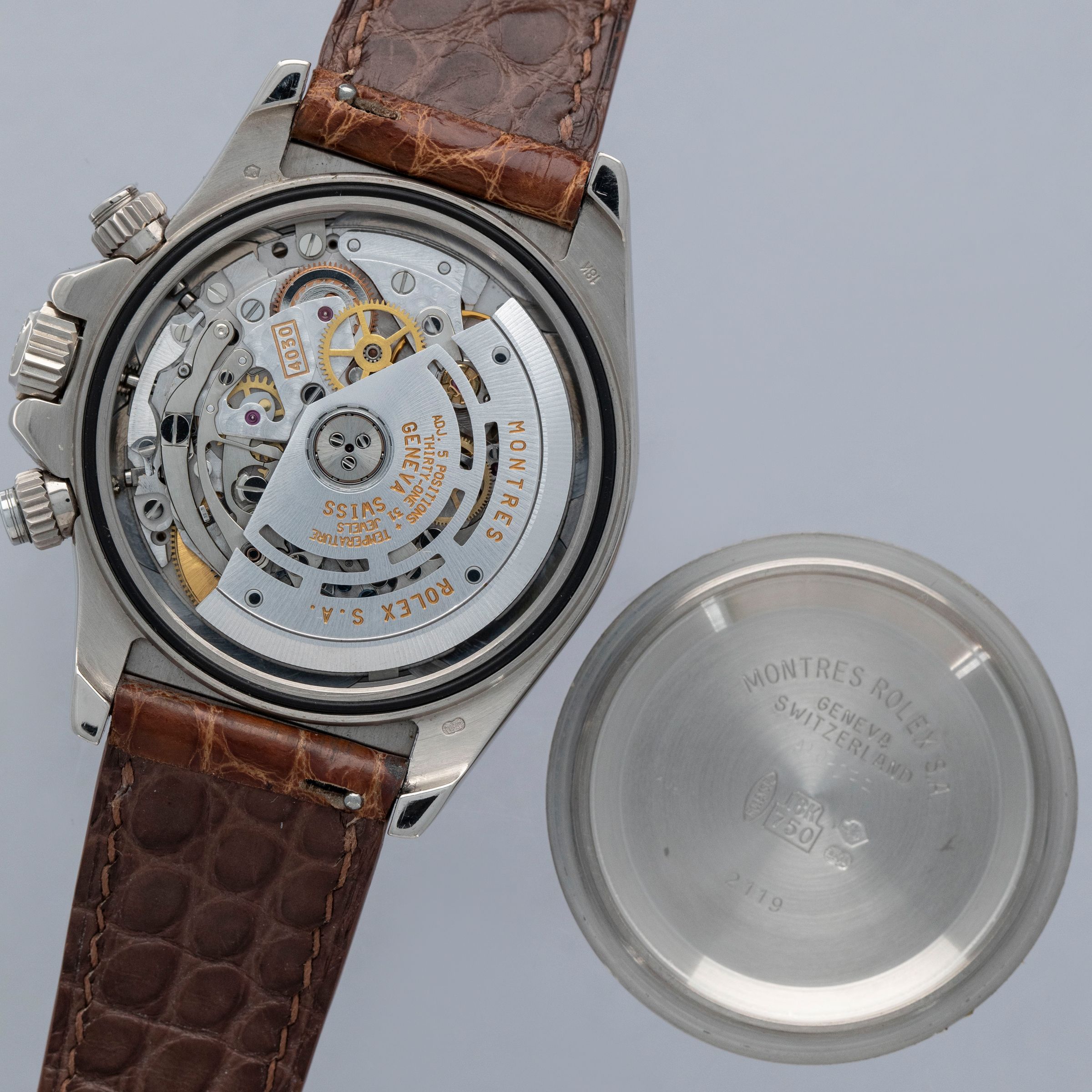 Rolex Cosmograph Daytona 16519 Zenith Movement MOP Arabic Dial 18k