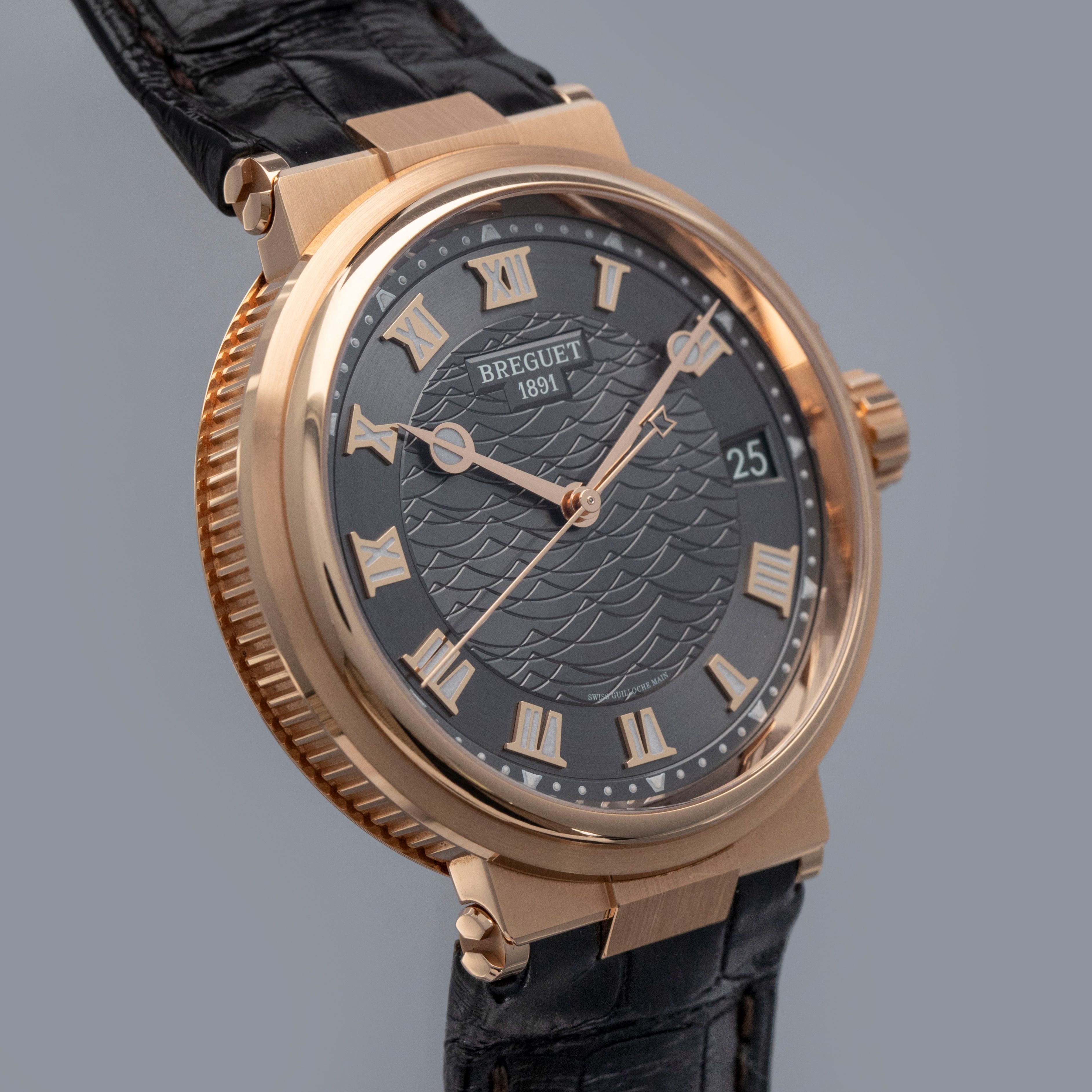 Breguet Marine Automatic 5517BR/G3/9ZU 18k RG | Auctions | Loupe This