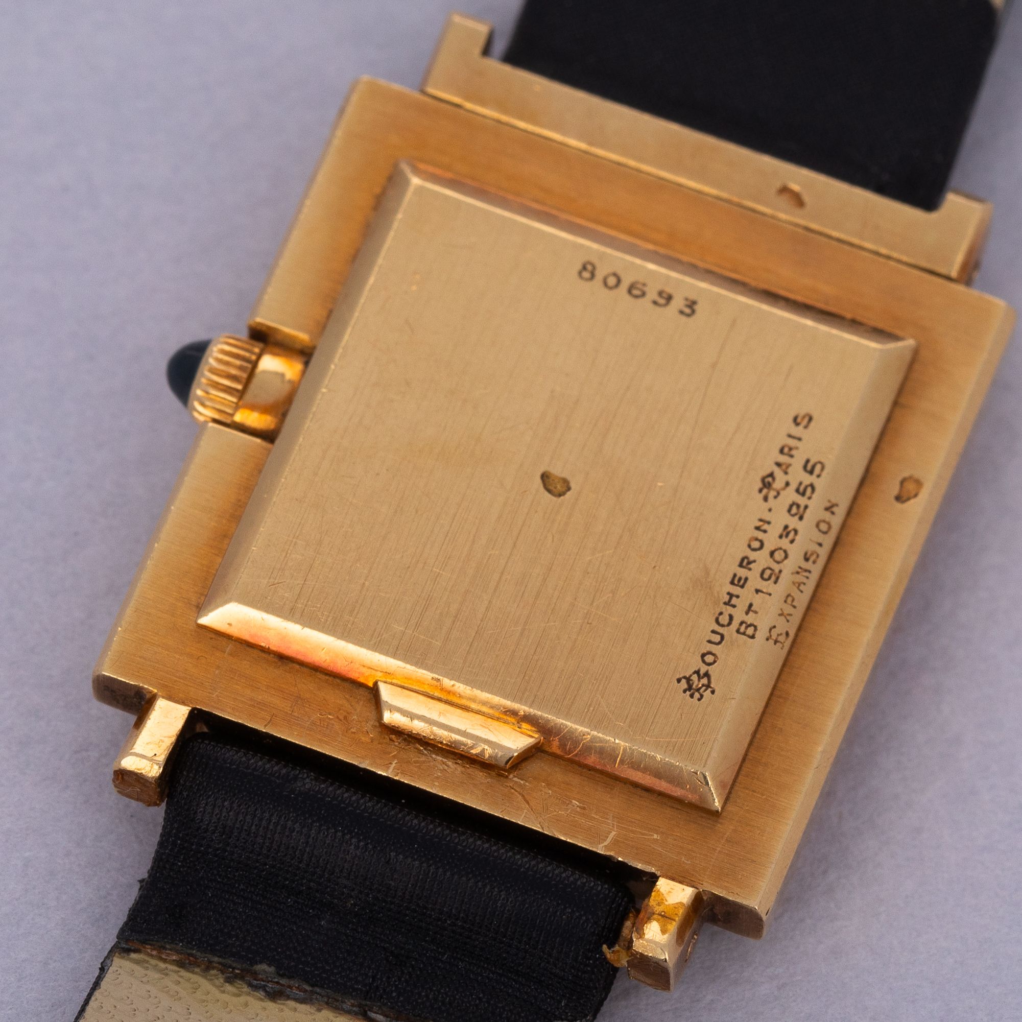 Boucheron Paris Carrée Manual Wind Textured Case and Dial