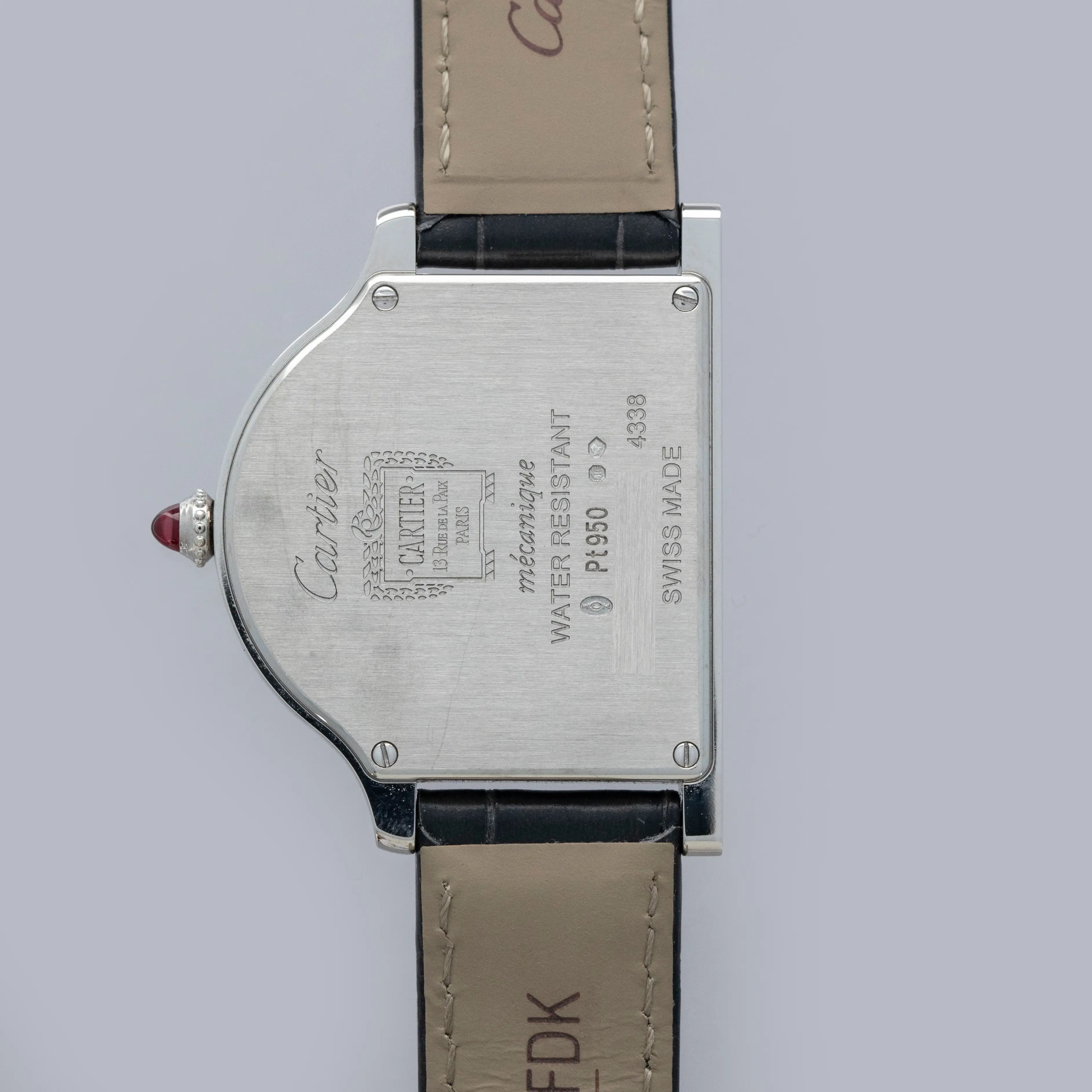 Cartier Cloche WHCC0009 13 Rue de la Paix Salmon Dial LE Platinum