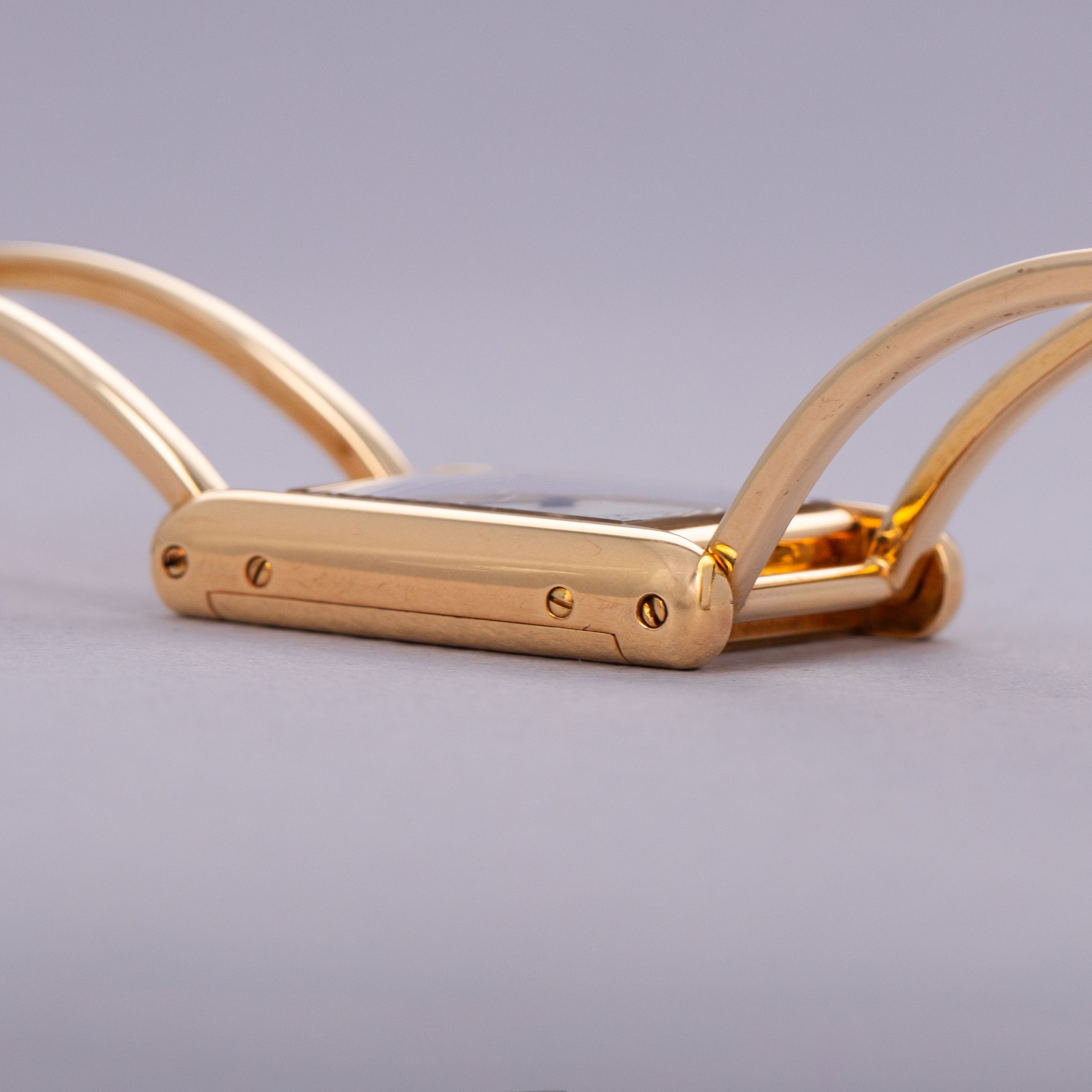 Cartier Tank Louis 78087 18k YG with Custom Bracelet