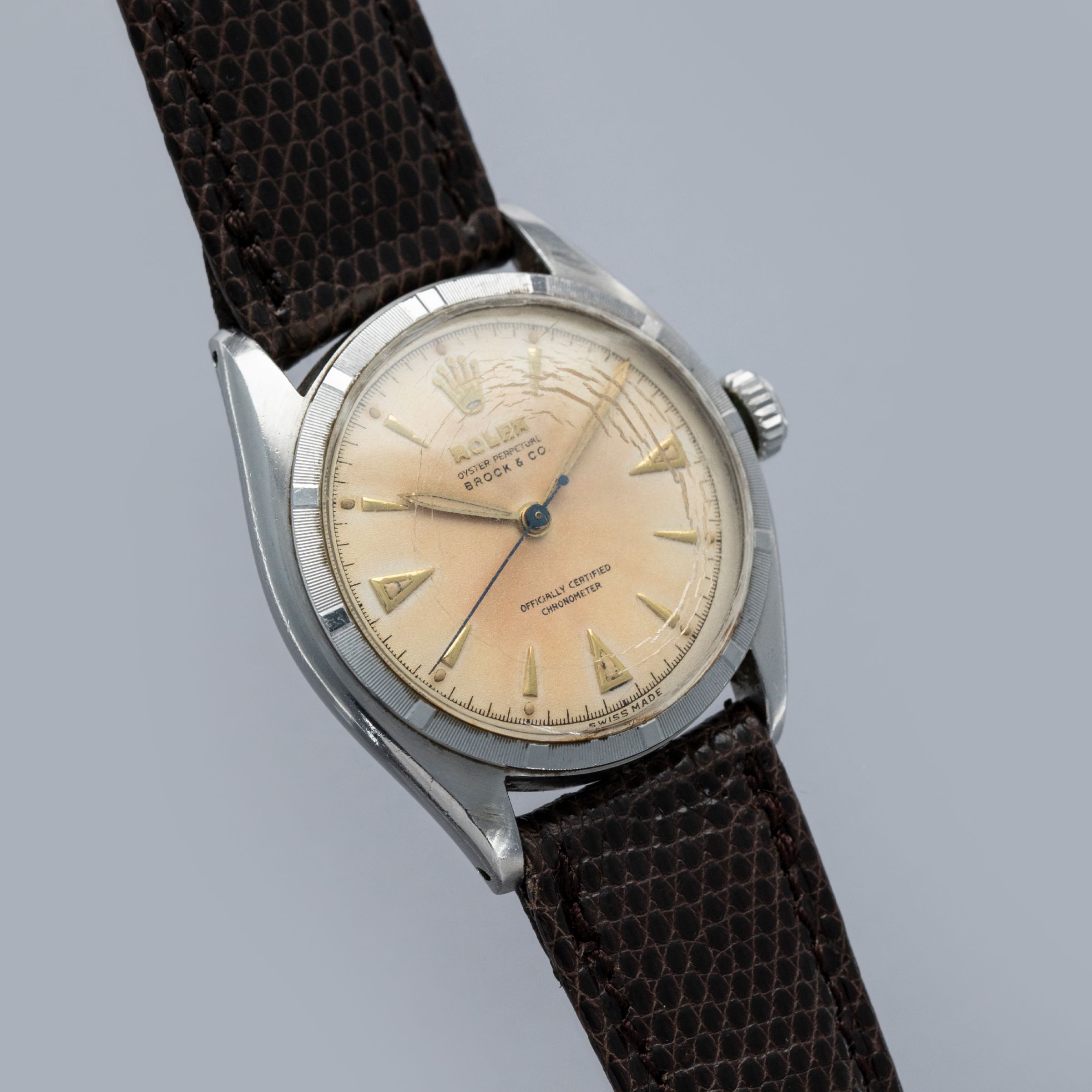 The World is our Oyster ハパックロイド 150周年記念 Rolex Oyster Perpetual 6085 Retailed by Brock and Co. Major Harold