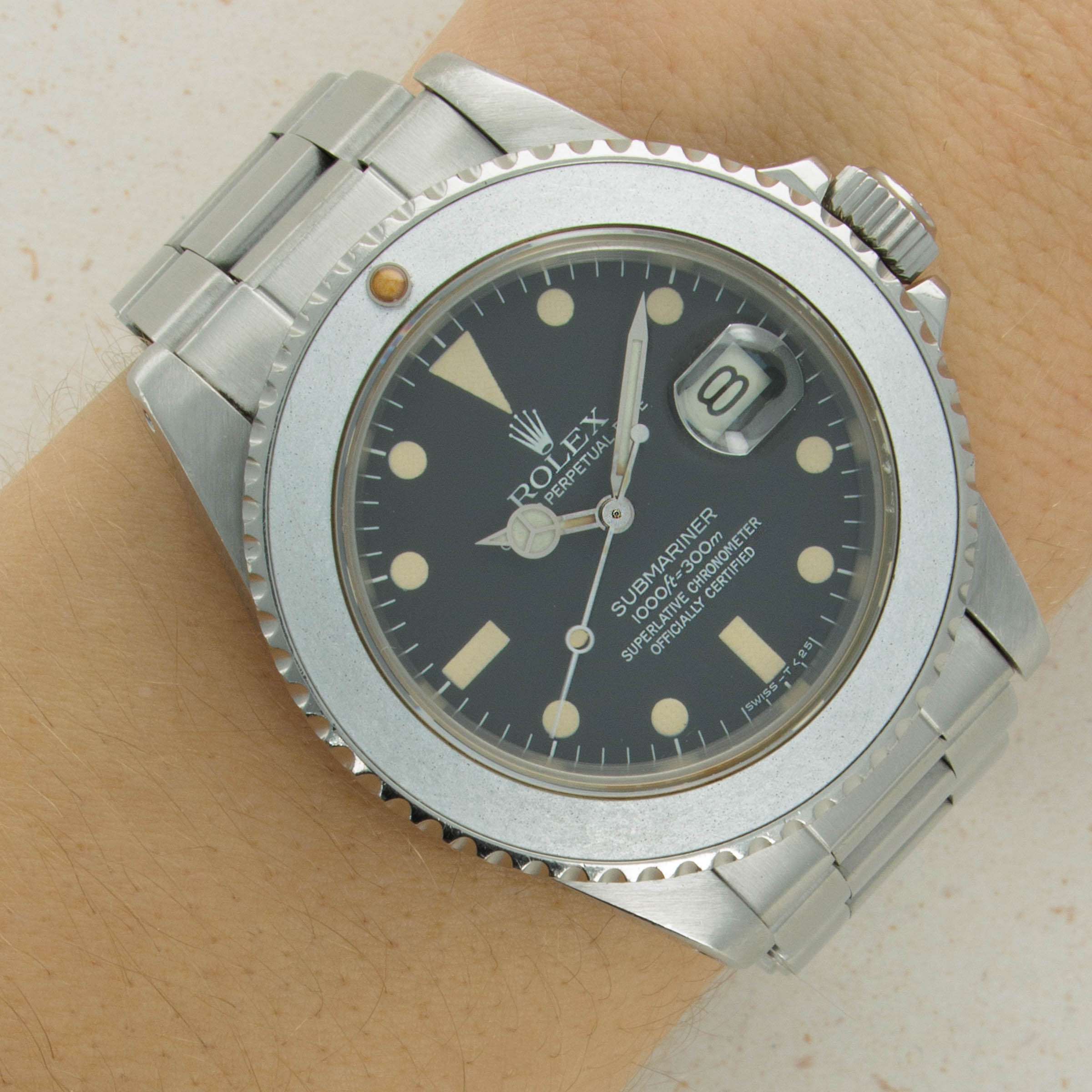 Rolex Submariner 16800 Matte Dial Ghost Bezel Auctions Loupe This