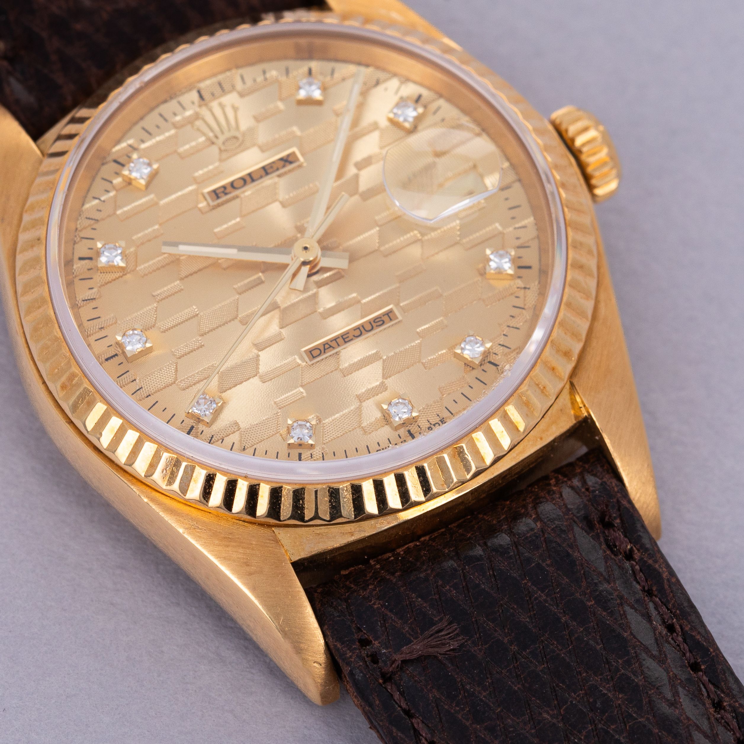 Rolex Datejust 16018 Chevrolet Diamond Jubilee Award Watch 18k YG