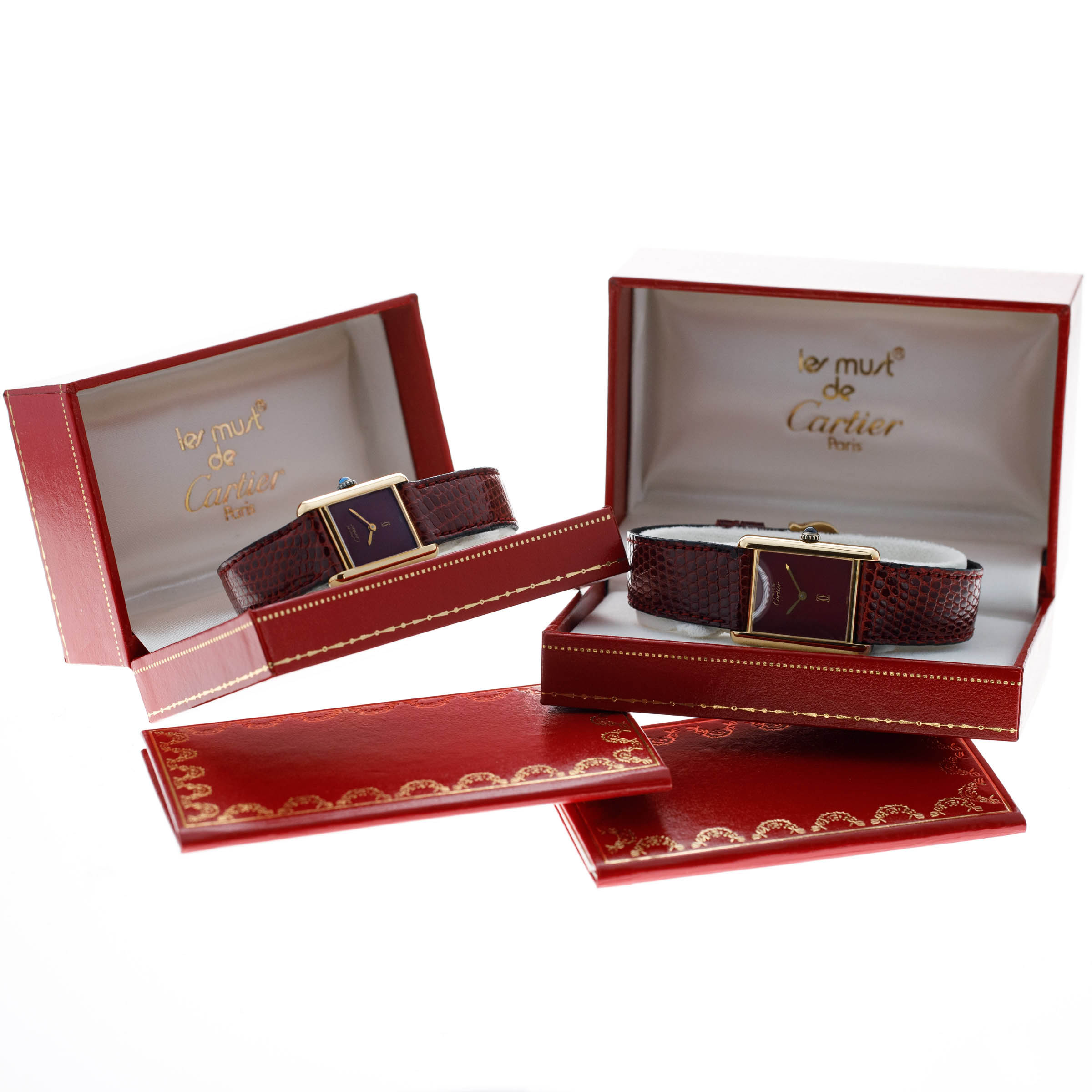 Cartier must de Cartier Tank Vermeil His and Hers Time