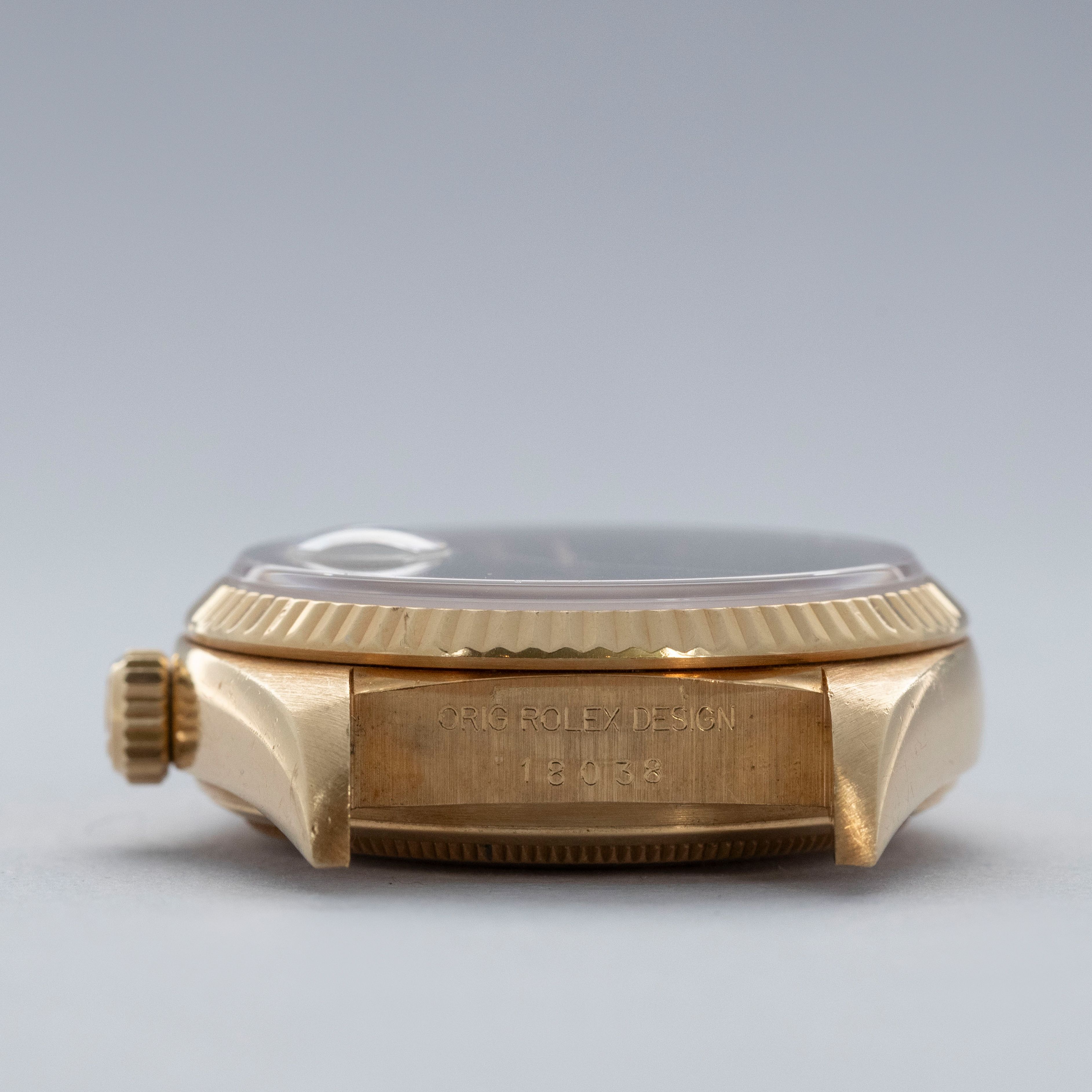 Rolex Day-Date 18038 Onyx Dial 18k YG | Auctions | Loupe This