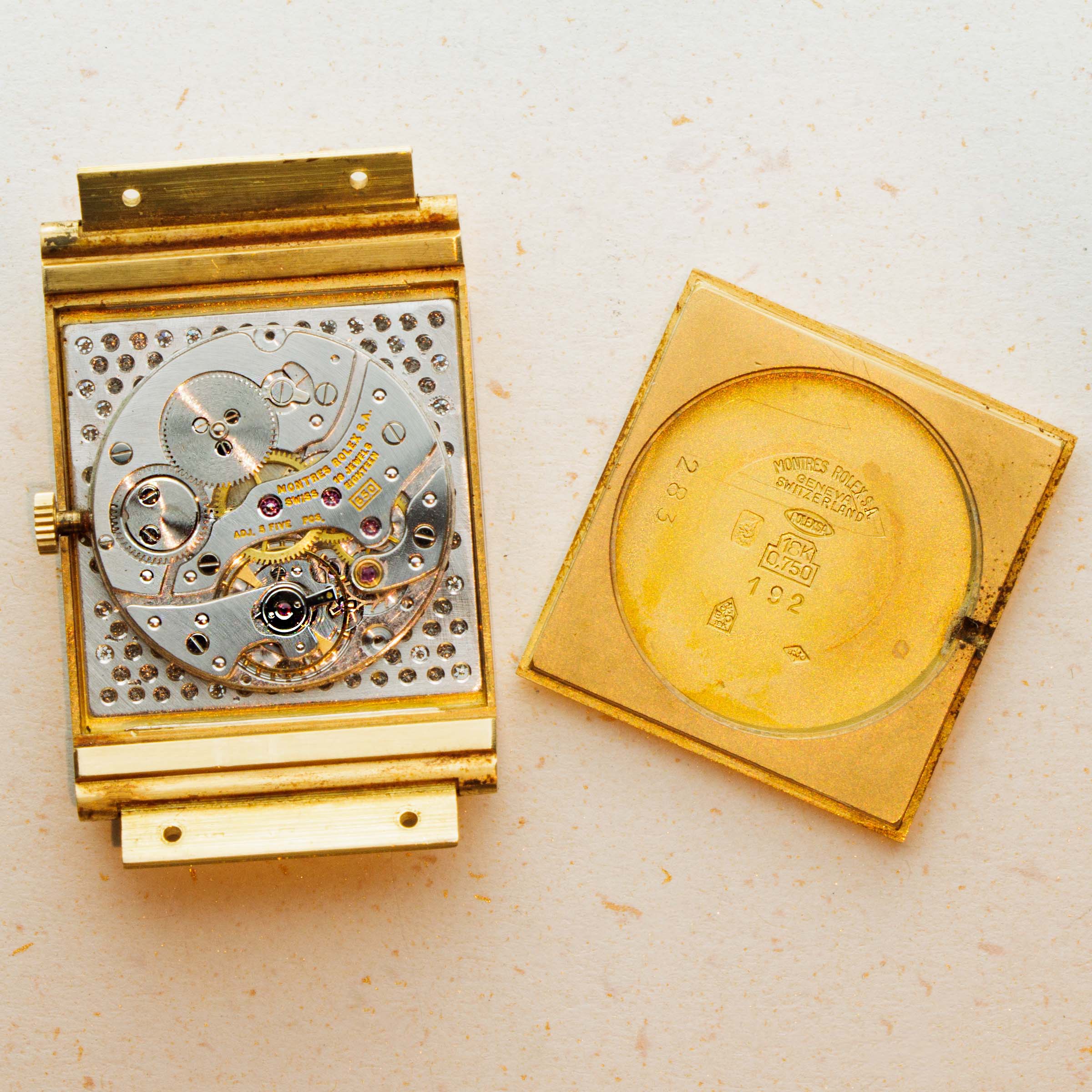 Rolex King Midas 3584 Diamond Pave Dial Retailed by Khimji Ramdas