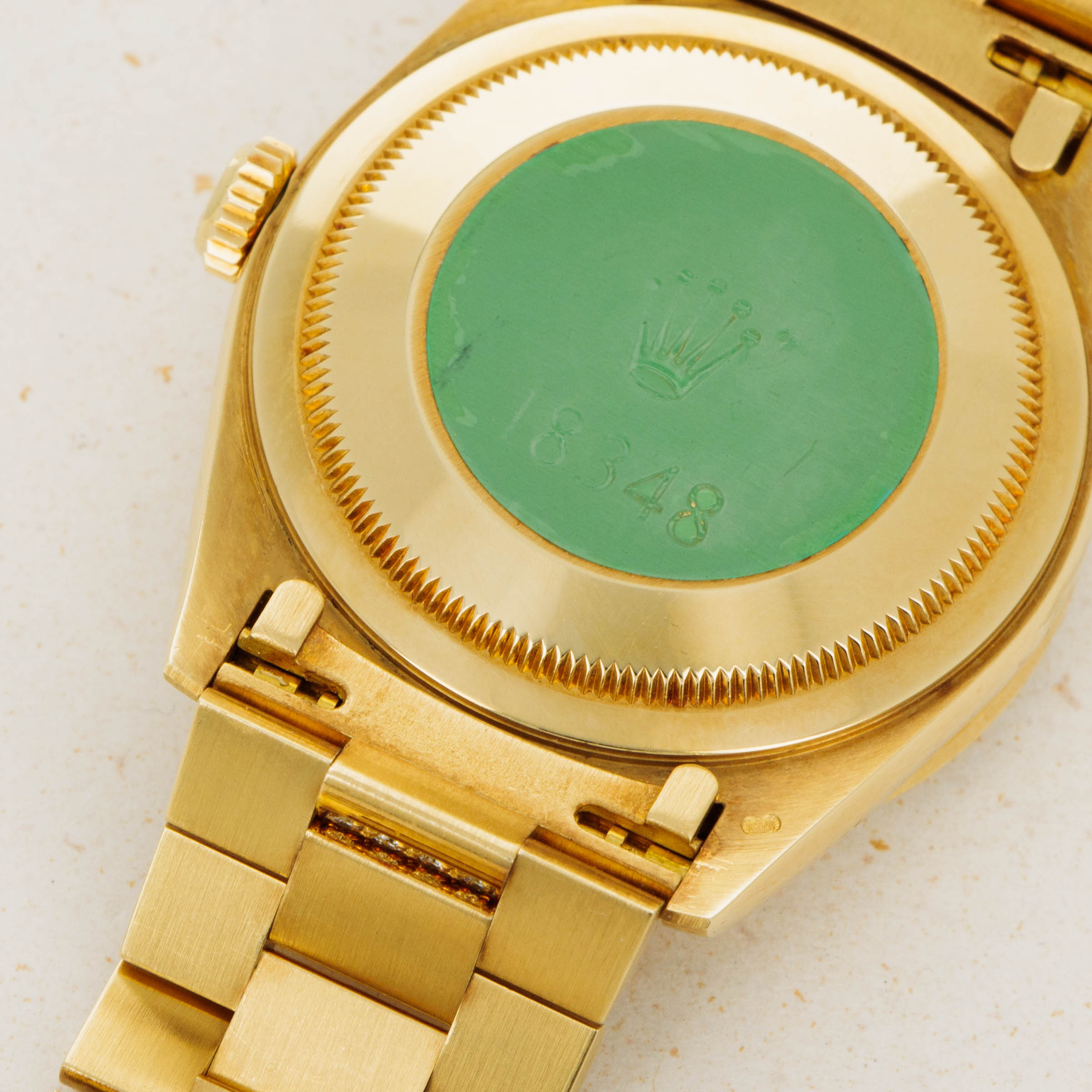 Rolex Day-Date 18348 Crown Collection Coral Serti Dial Diamond