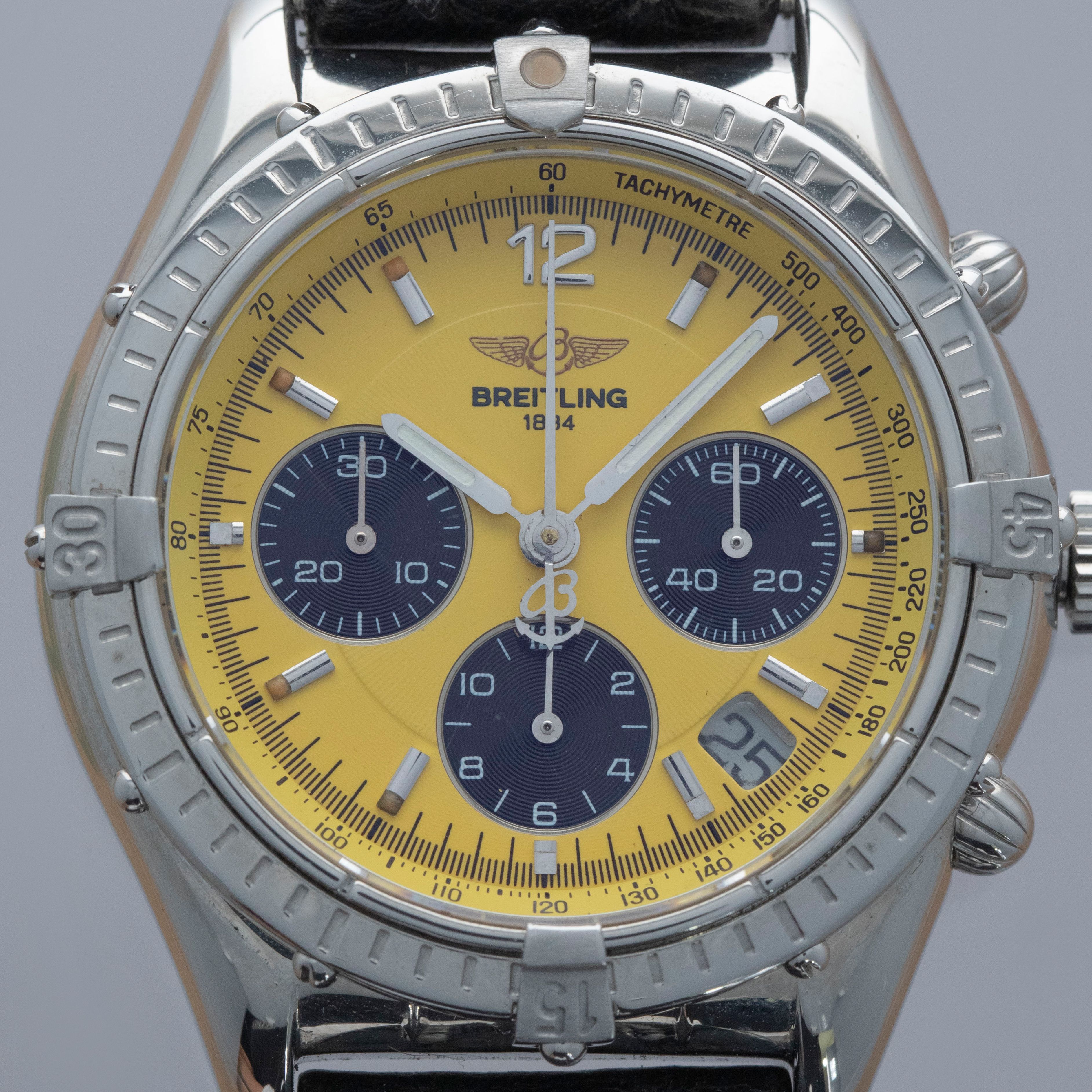 Breitling Cockpit Chronograph A30012 Yellow Dial 