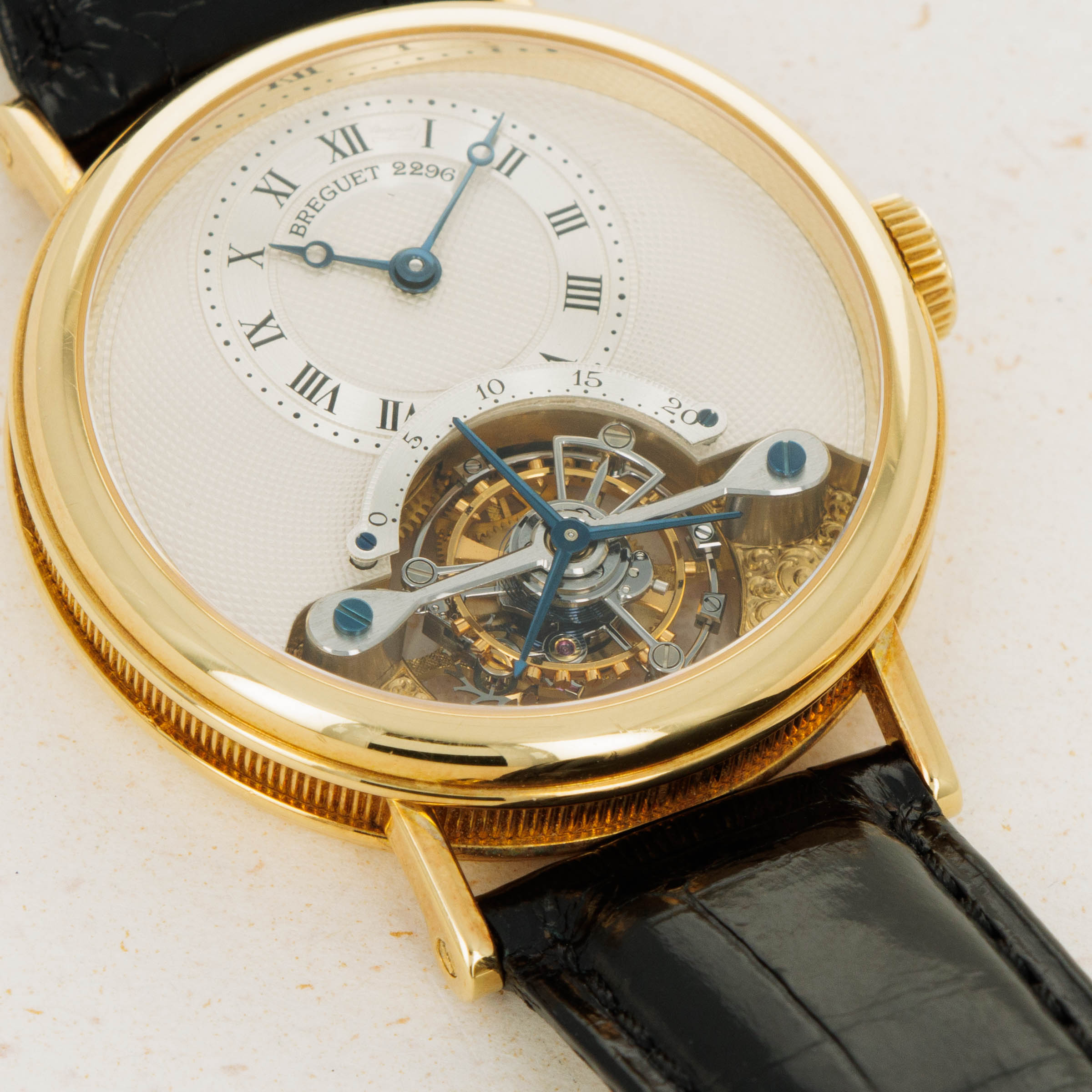 Breguet Tourbillon Messidor 3350 18k YG Auctions Loupe This