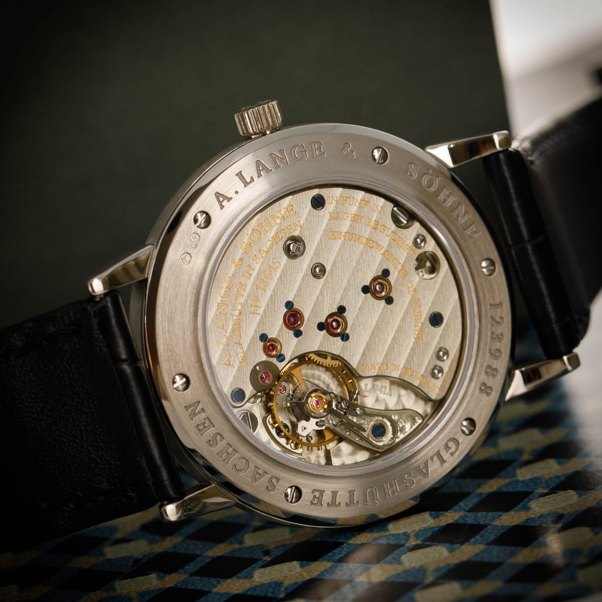 A. Lange & Sohne 1815 206.027 Blue Dial 18k WG | Auctions | Loupe This