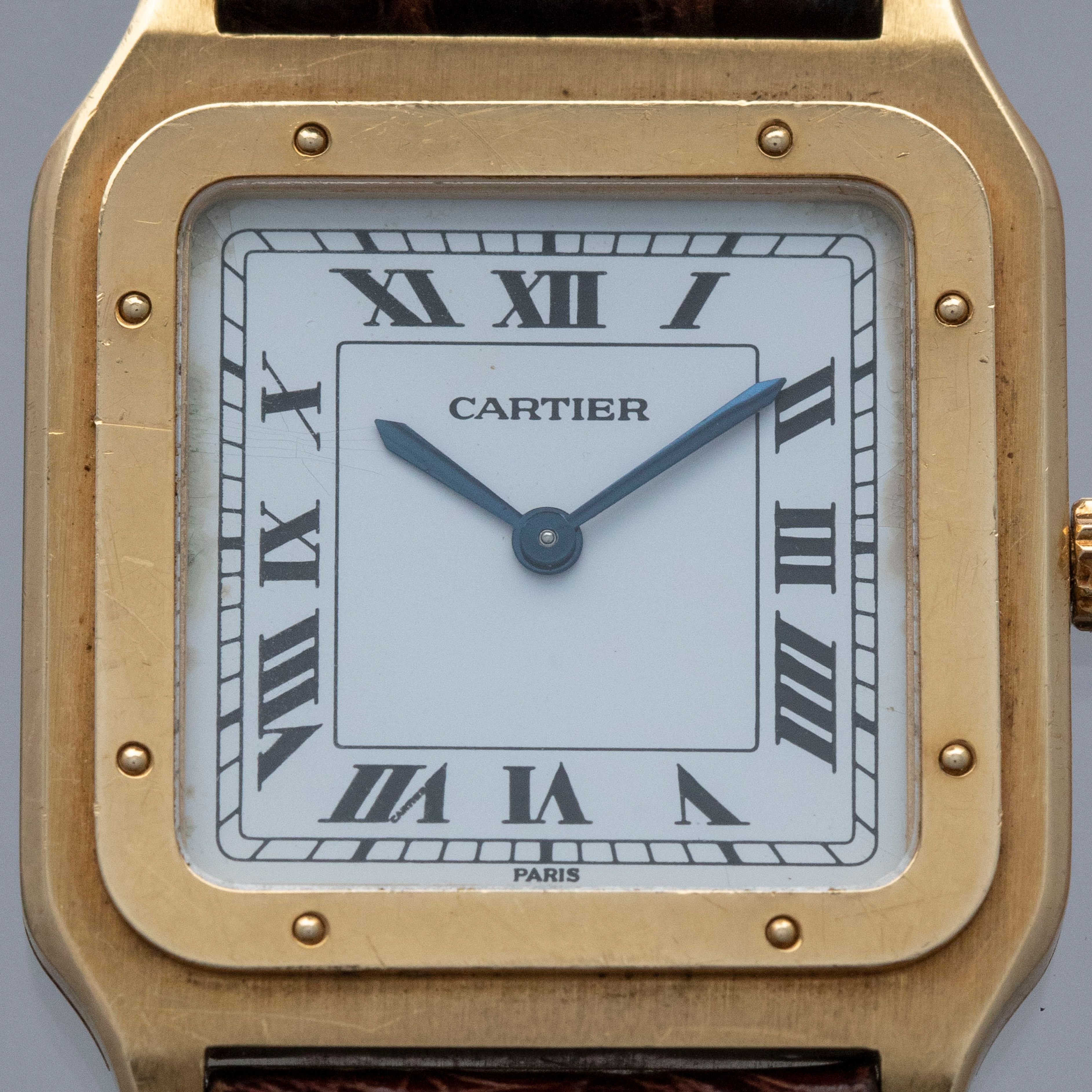 Cartier Paris Santos Dumont 96054 Extra Plate 18k YG | Auctions