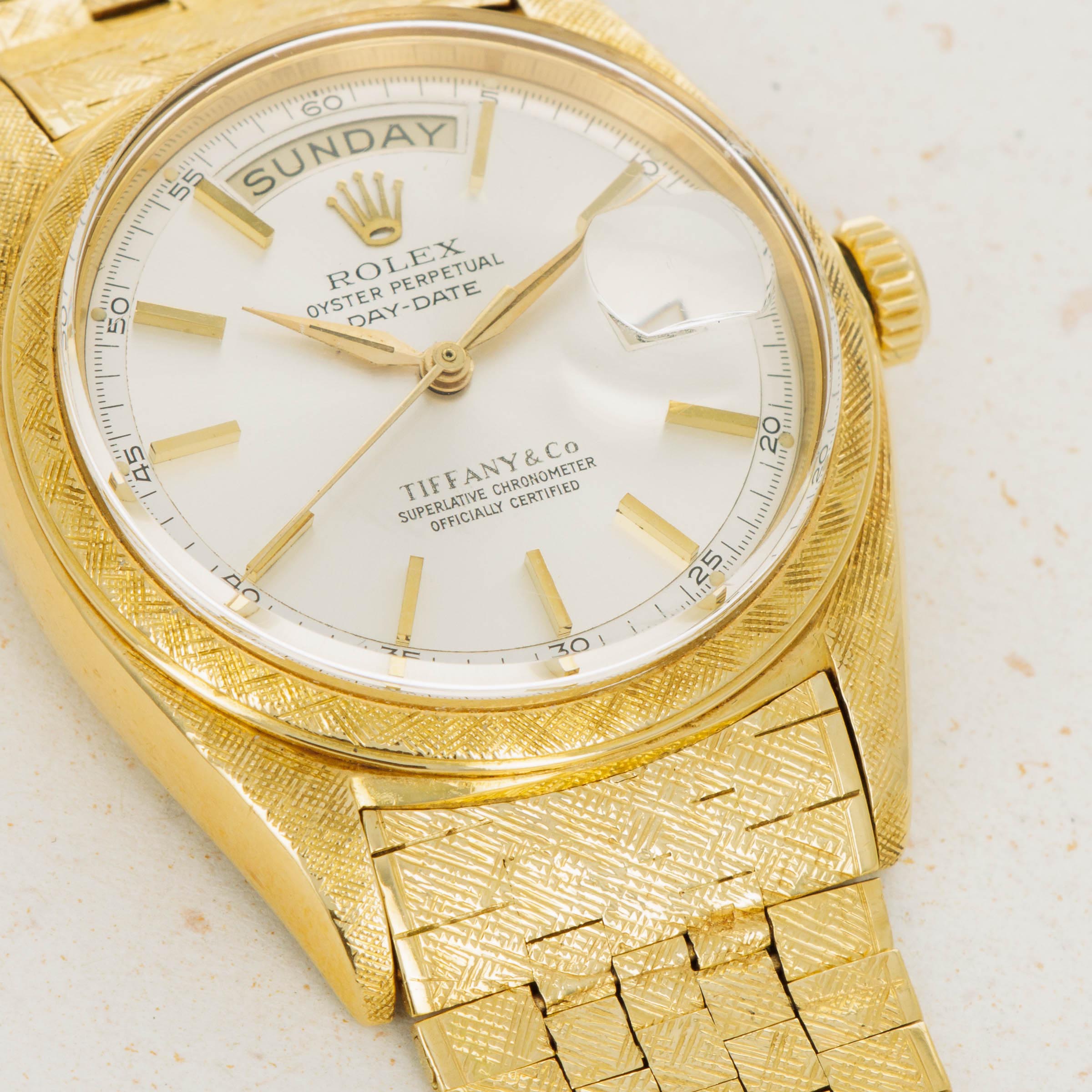 Rolex Day-Date 1806 Tiffany & Co. Silver Dial 'Morellis