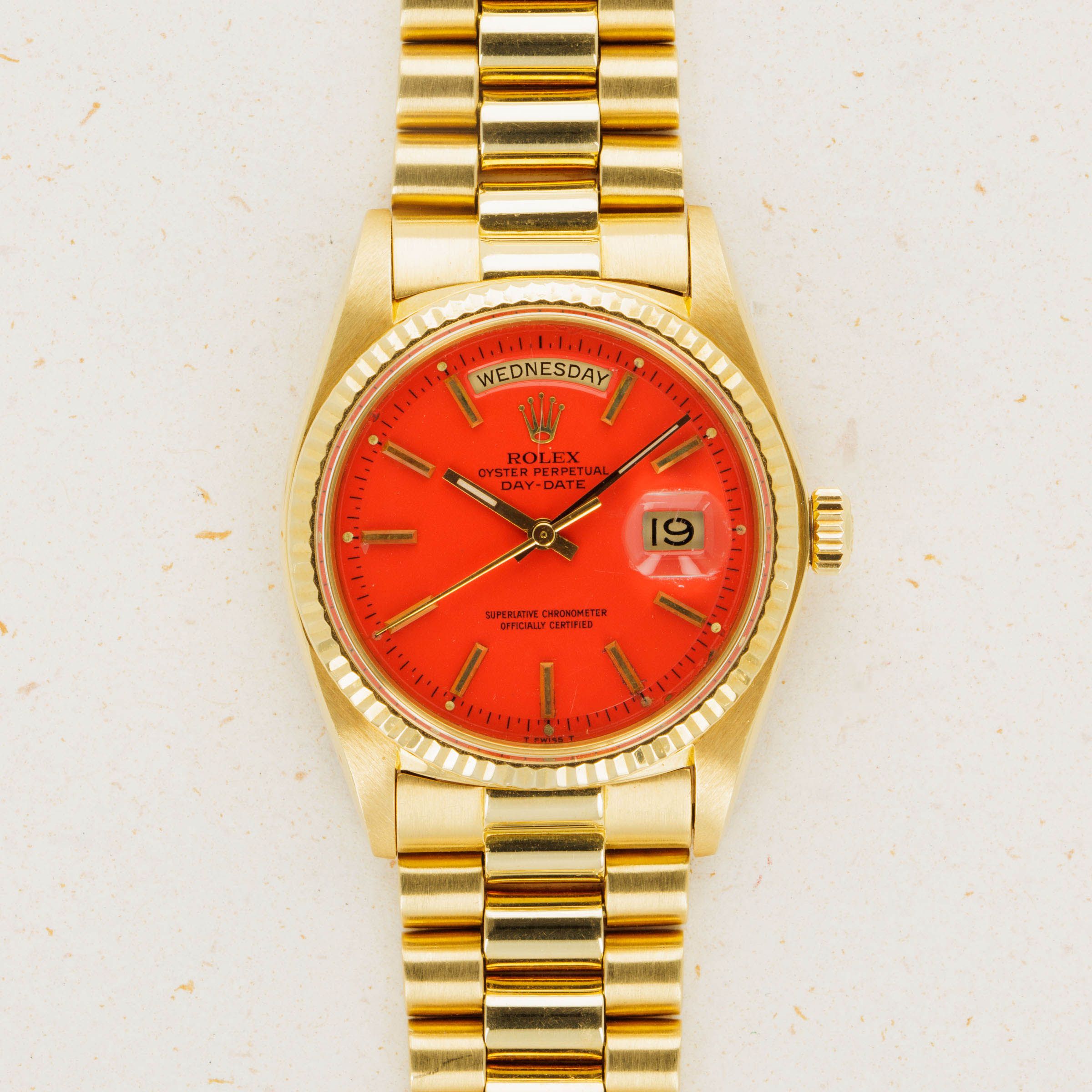 Orange clearance dial rolex