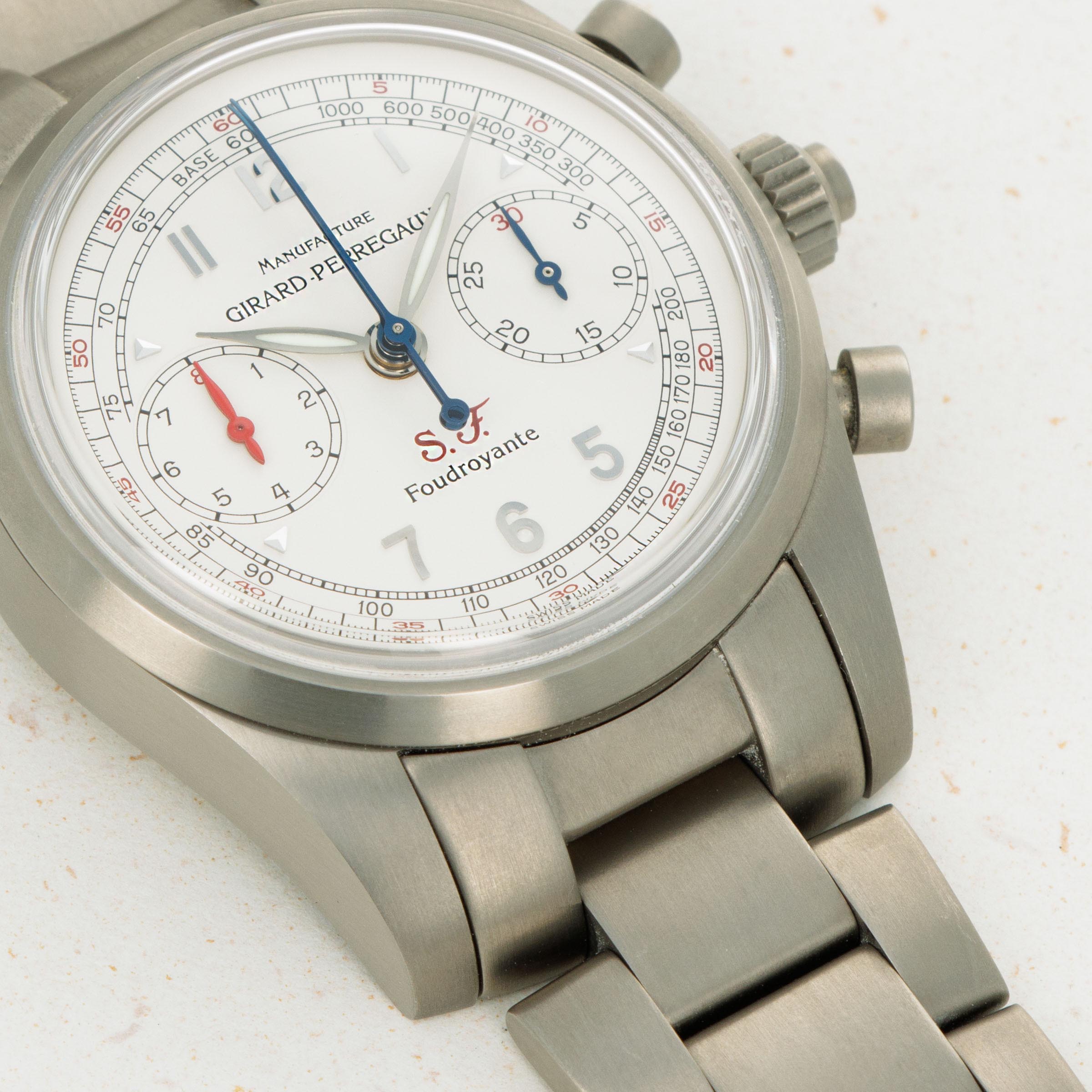 Girard Perregaux Ferrari Rattrapante Foudroyante Titanium 9020 Auctions Loupe This