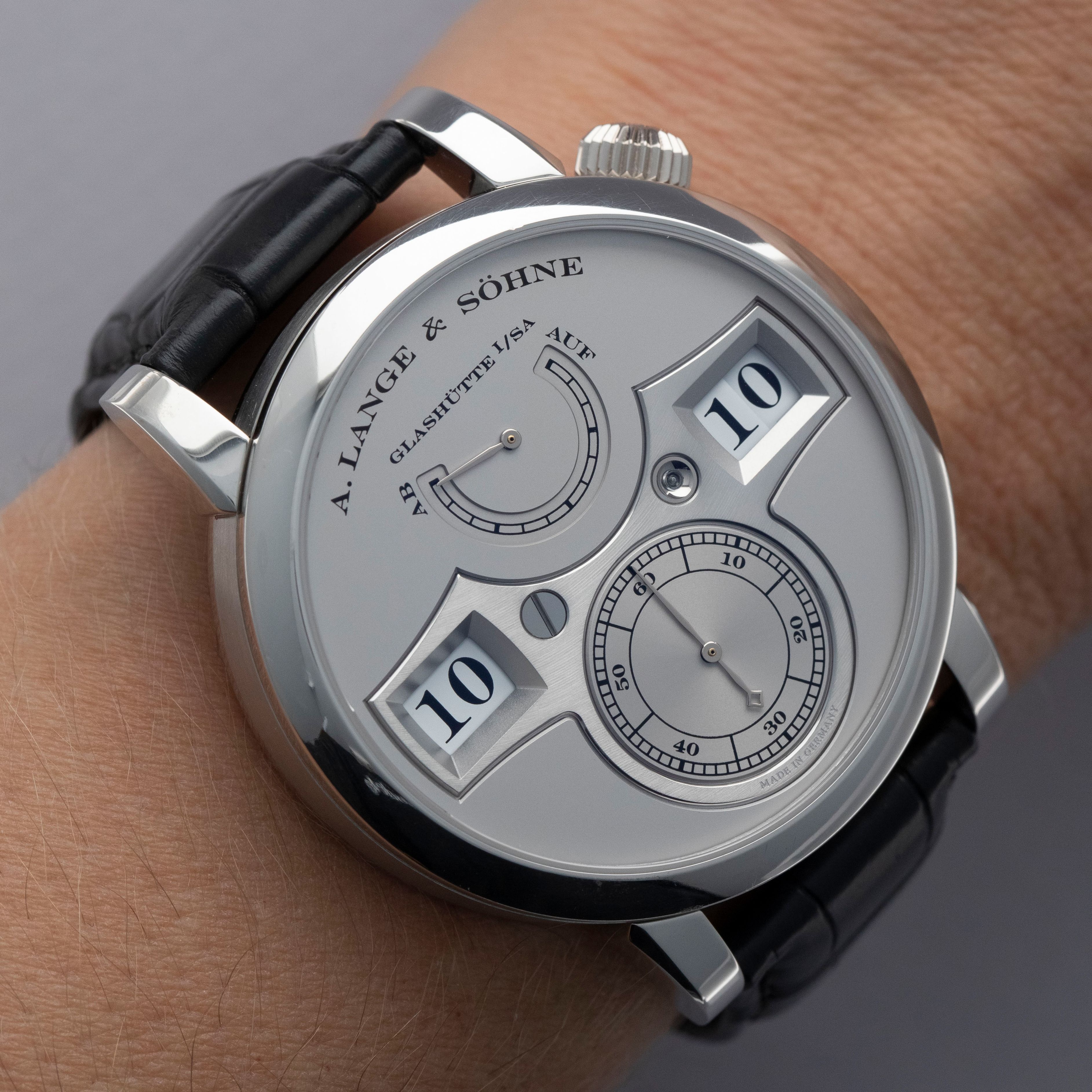 A. Lange & Sohne Zeitwerk 140.025 Limited Edition Platinum