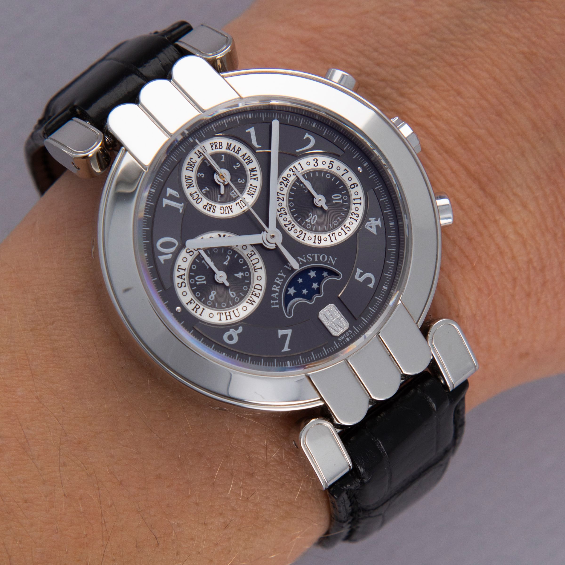 Harry Winston Ocean Perpetual Calendar Chronograph 200-MCAPC38P