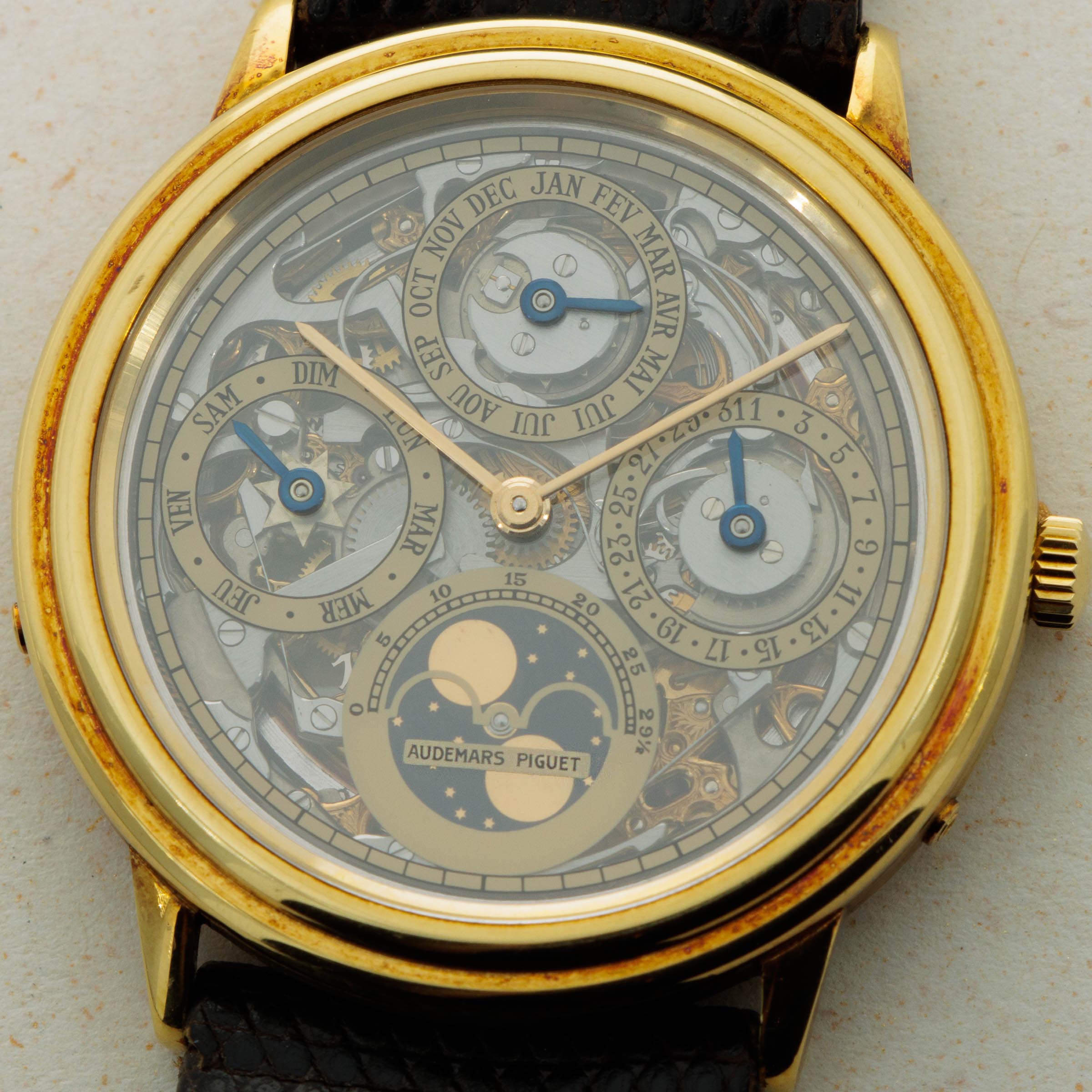 Audemars Piguet Quantieme Perpetual Openworked 25668BA Auctions