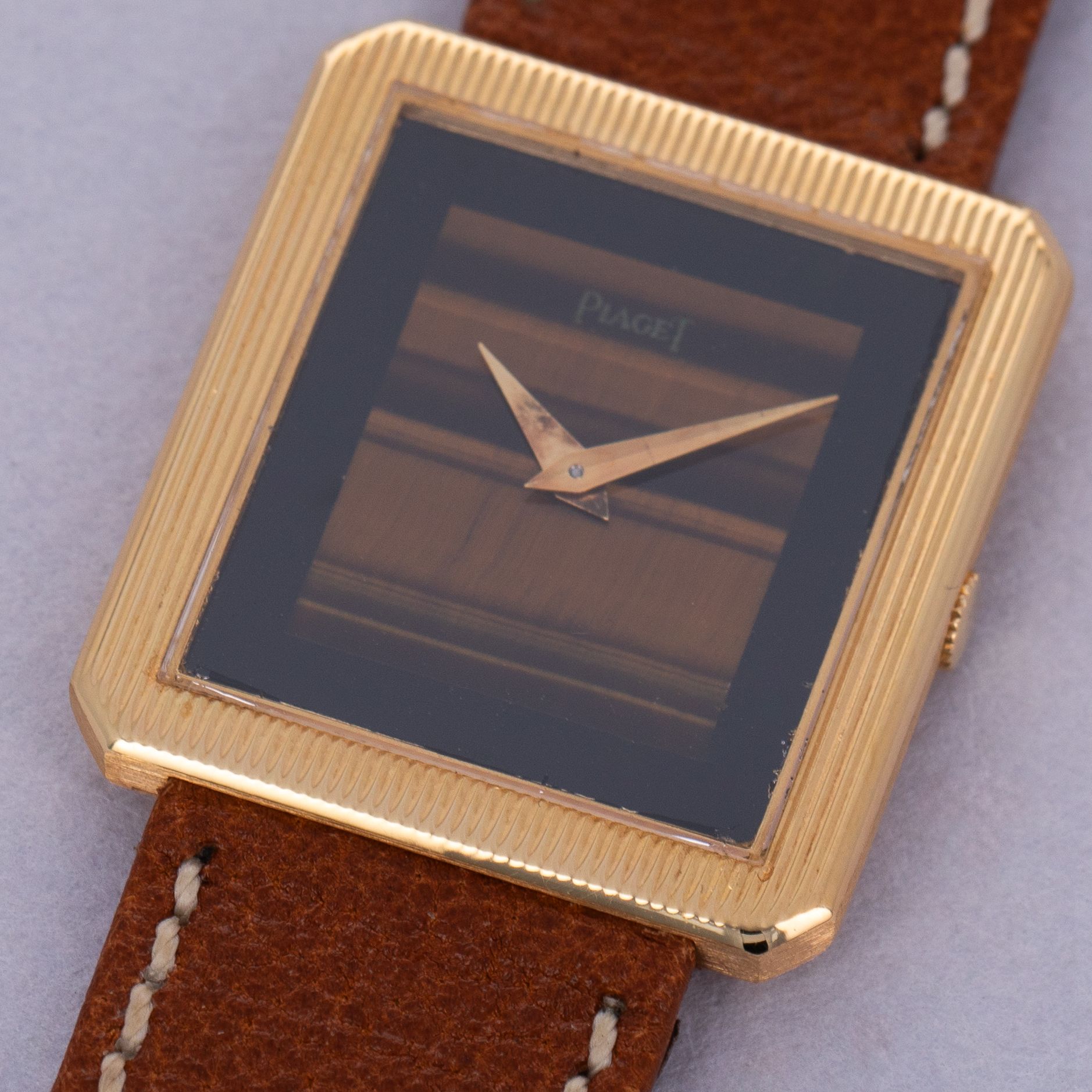 Piaget Protocole 9154 Tigers Eye and Onyx Dial 18k YG | Auctions