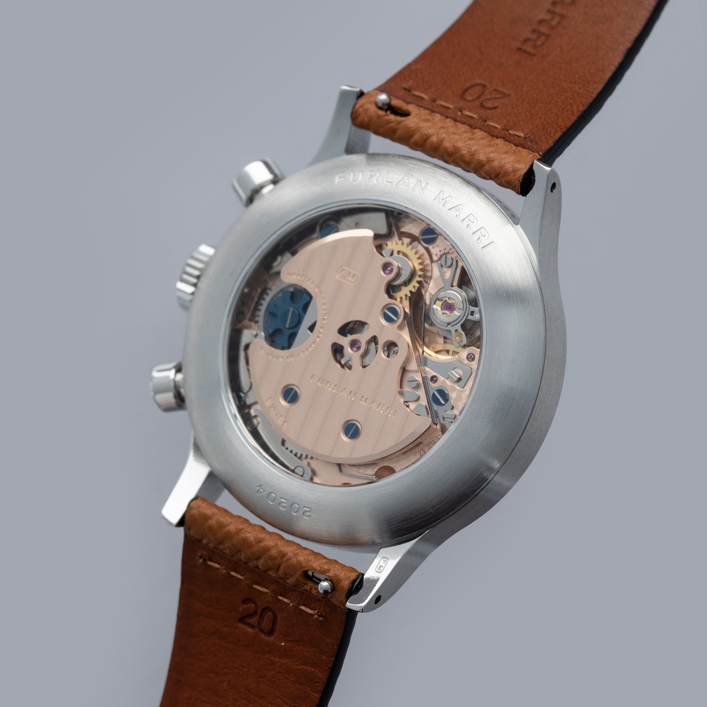 ★marrin★✨ Furlan Marri x Revolution Flyback Chronograph 3188-A Salmon Dial